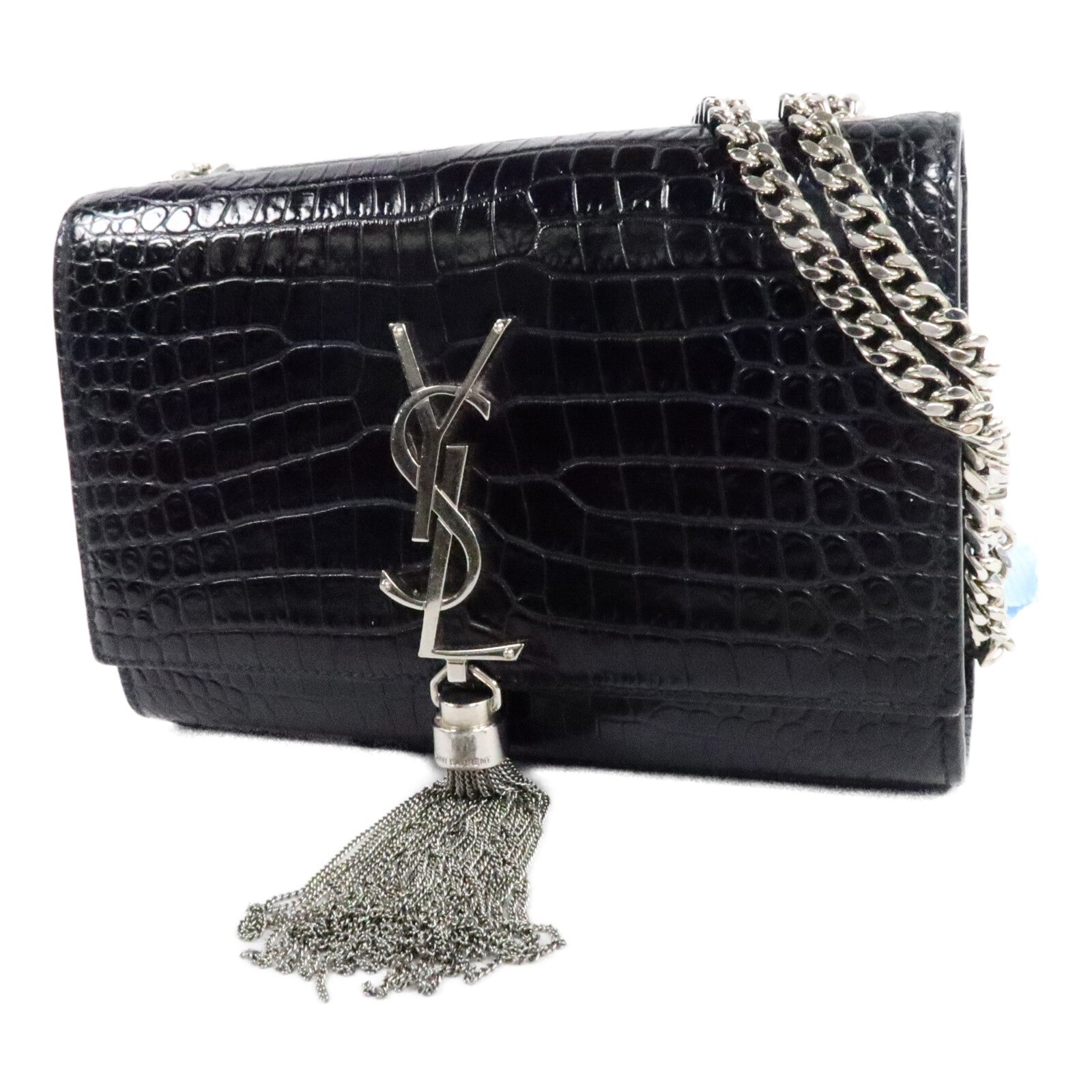 YVES SAINT LAURENT 牛皮皮革Kate Small鏈帶肩背袋