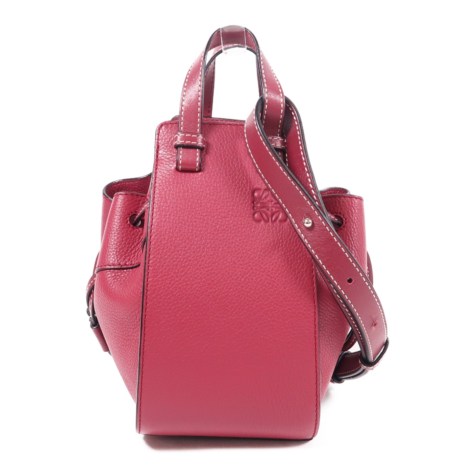 LOEWE 【激減優惠】牛皮皮革Hammock DW Mini銀扣手挽肩背兩用袋