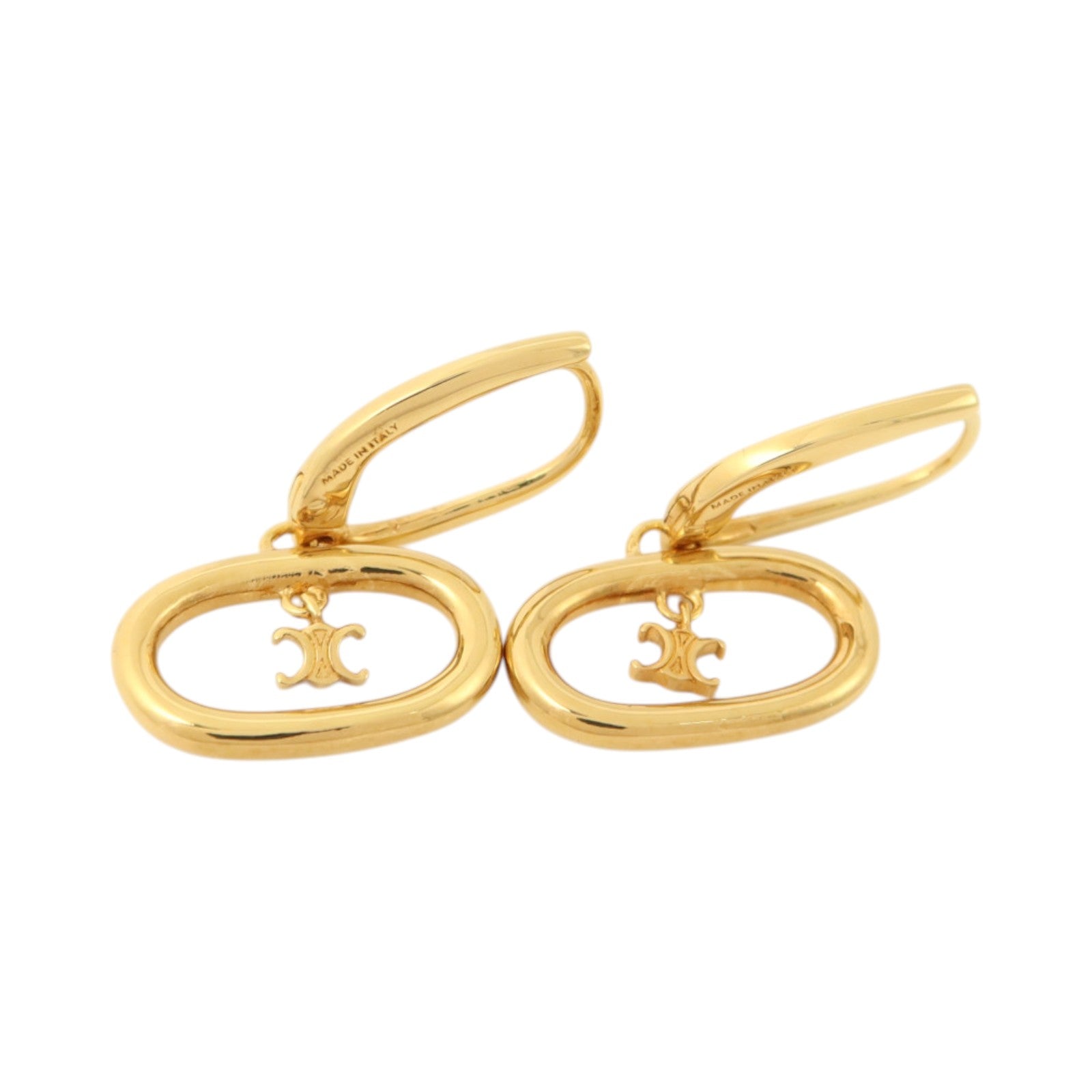 CELINE 黄銅Triomphe Mobile Earrings耳環