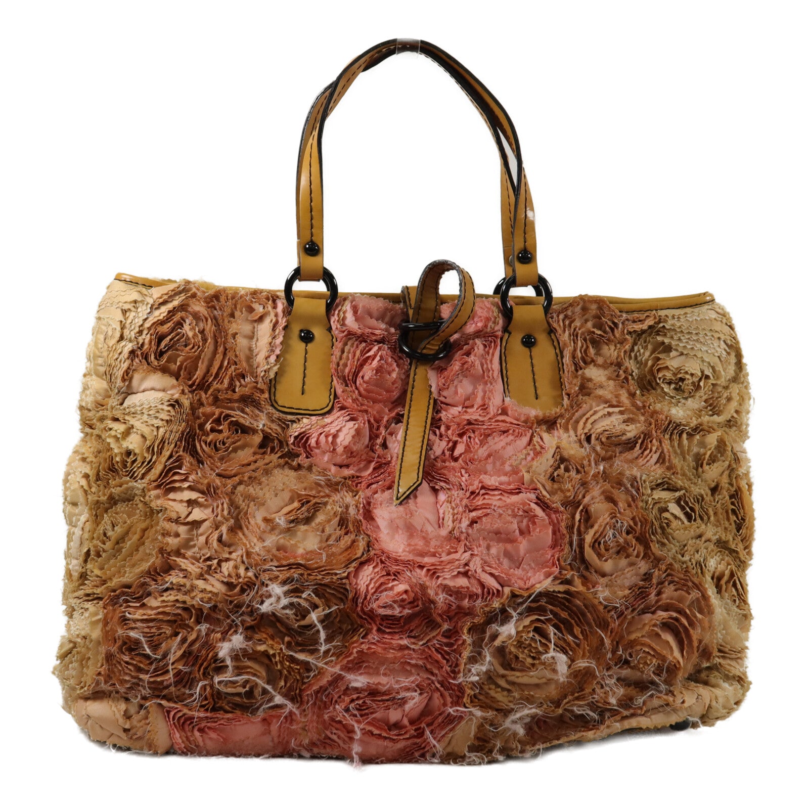Valentino 帆布/牛皮皮革Tote Bag手挽袋
