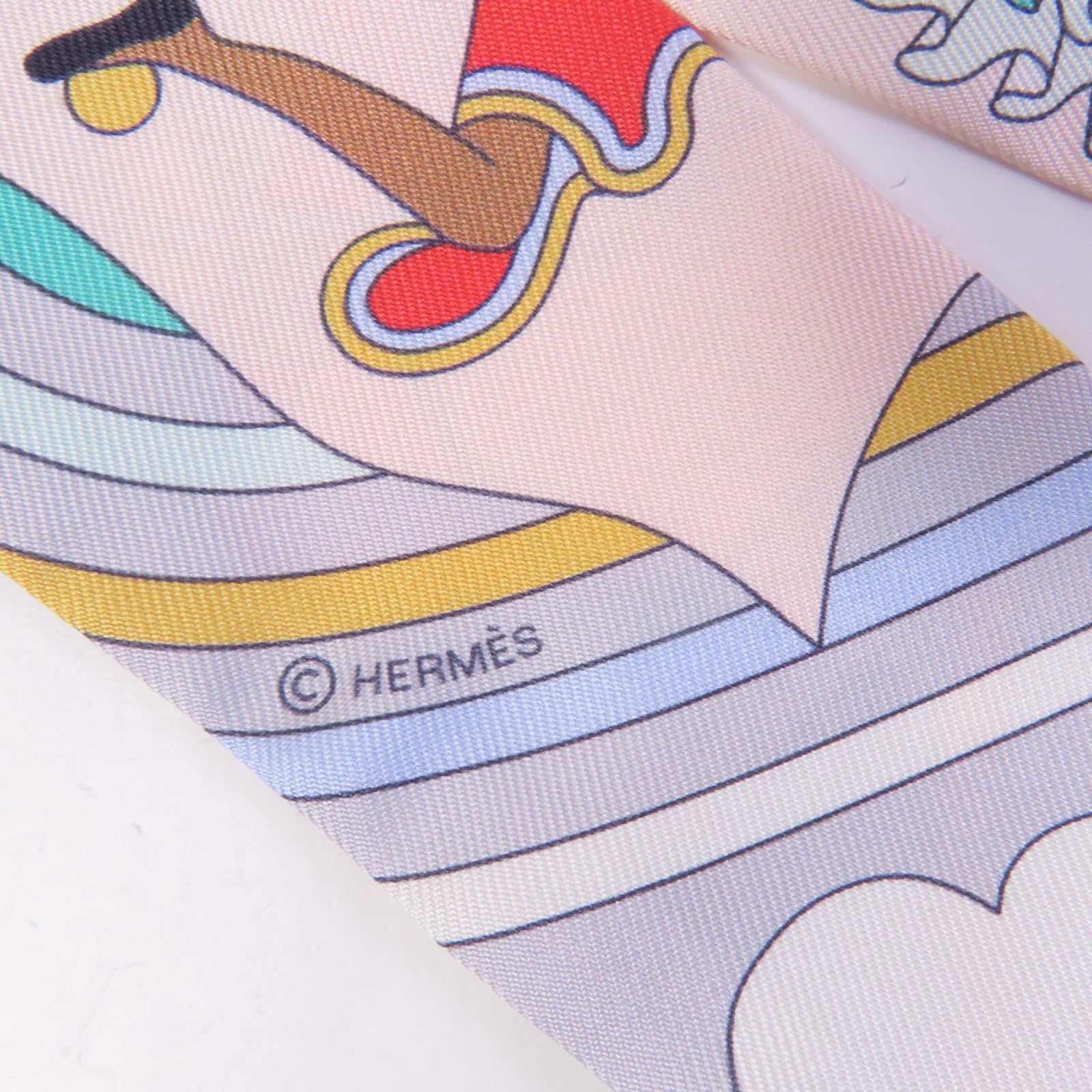 HERMES 絲質Twilly絲巾