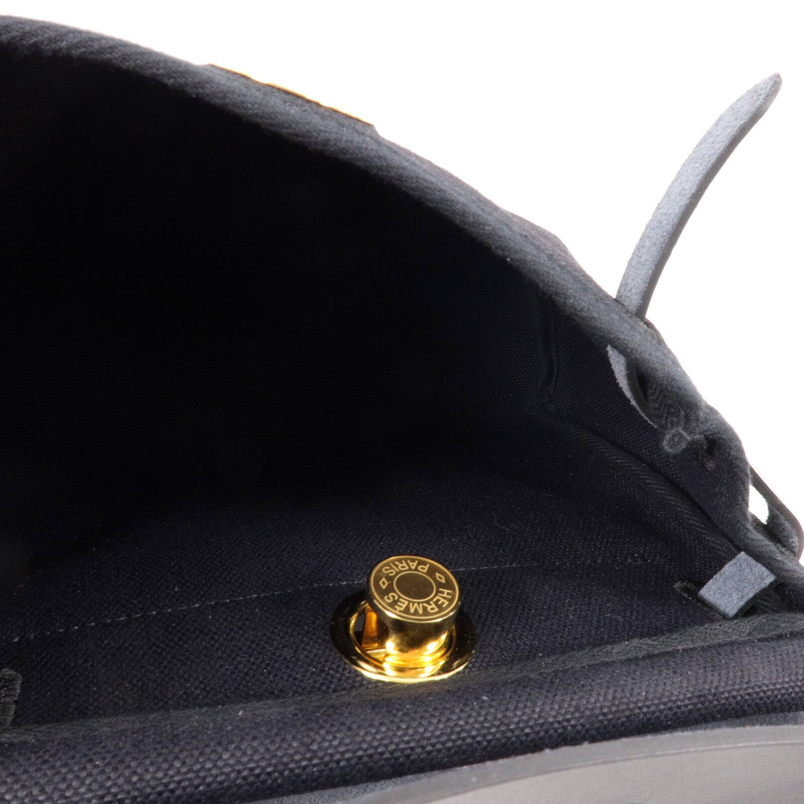 HERMES 帆布Mini Herbag肩背袋Noir