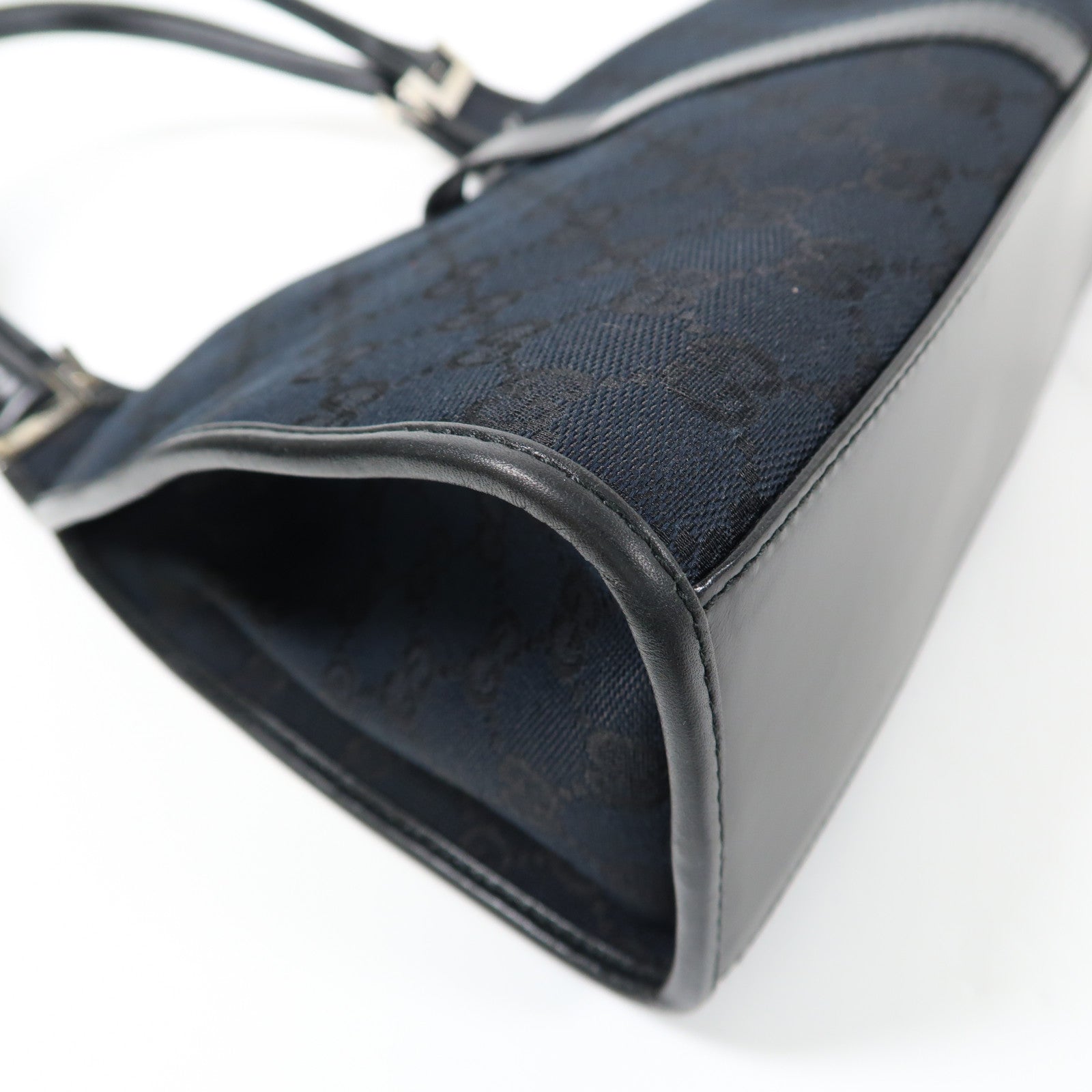 GUCCI 帆布Hand Bag銀扣手挽袋