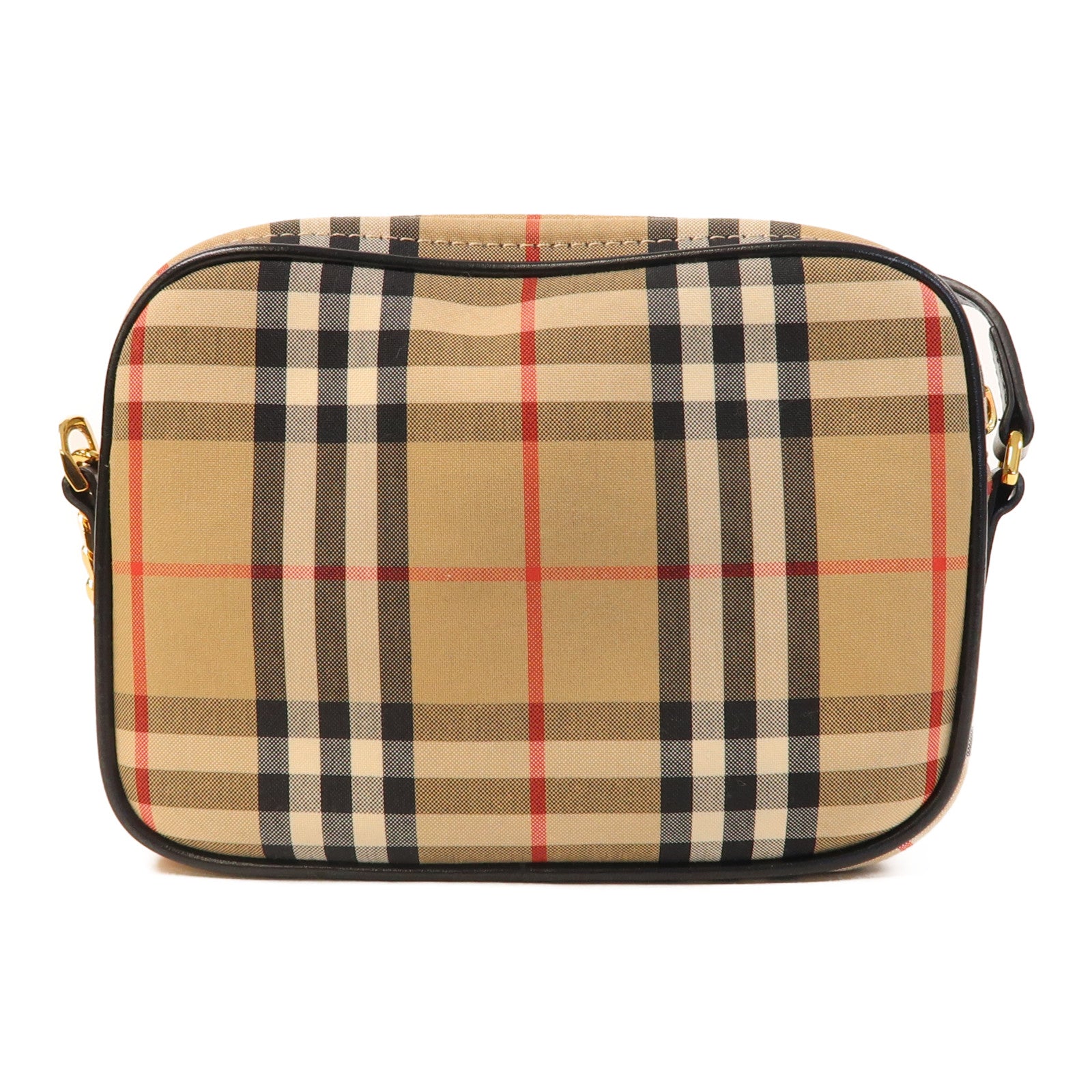 BURBERRY 帆布Shoulder Bag金扣鏈帶肩背袋啡色