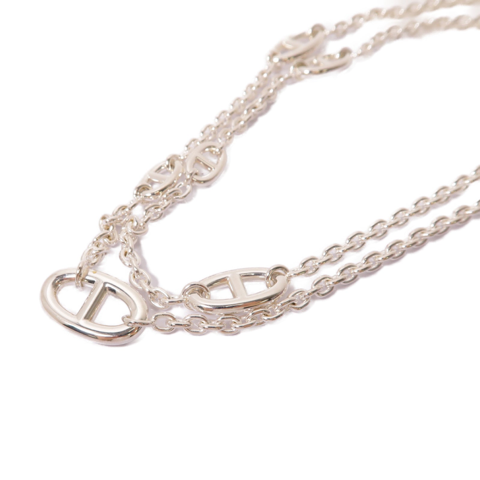 HERMES 925純銀Farandole Long Necklace 80項鍊