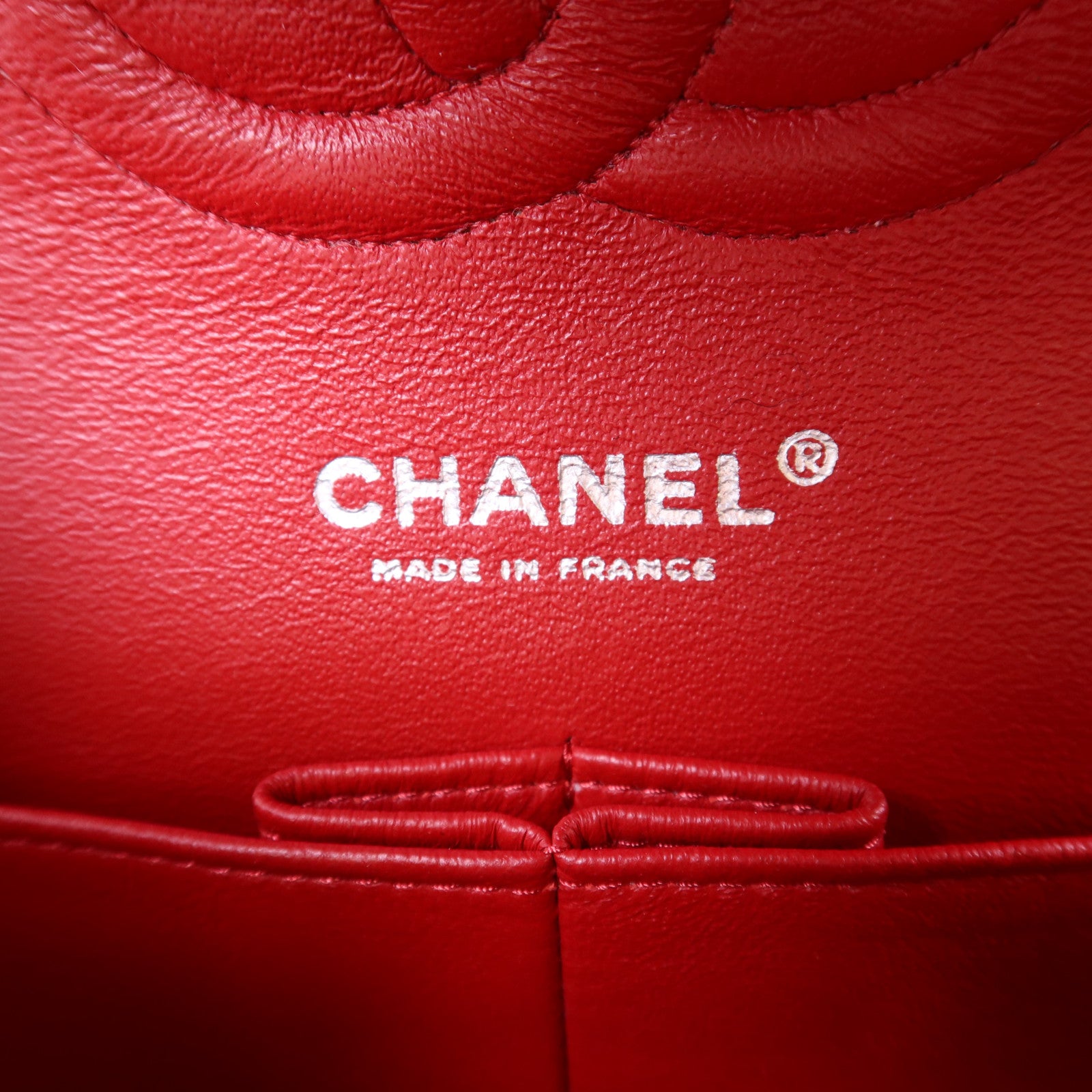 CHANEL 布料Chain Shoulder Bag銀扣鏈帶肩背袋