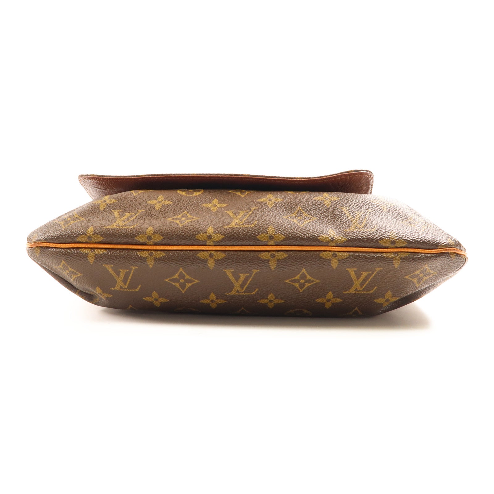 LOUIS VUITTON Monogram Musette金扣肩背袋棕色