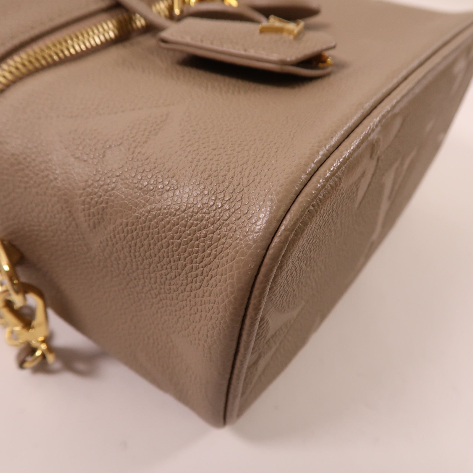 LOUIS VUITTON Monogram Empreinte Vanity PM金扣手挽肩背兩用袋