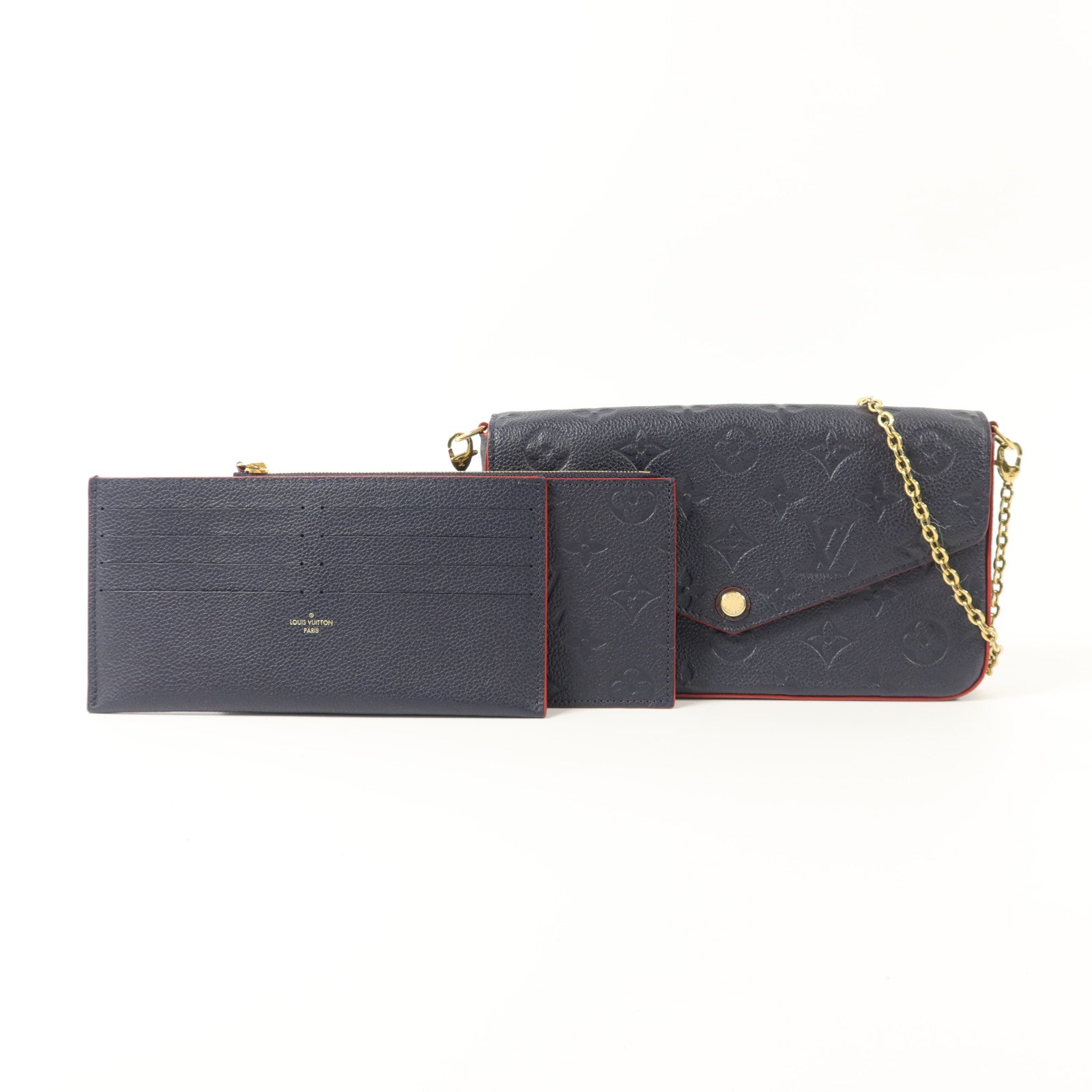 LOUIS VUITTON Monogram Empreinte Pochette Felicie肩背袋