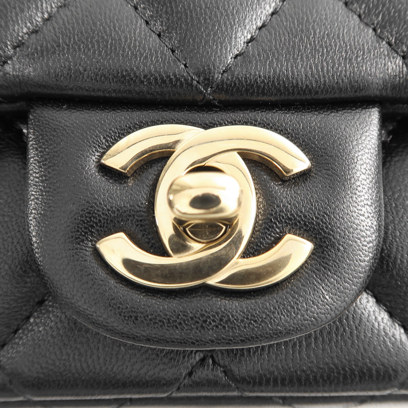 CHANEL 羊皮皮革Chain Shoulder Bag金扣鏈帶肩背袋