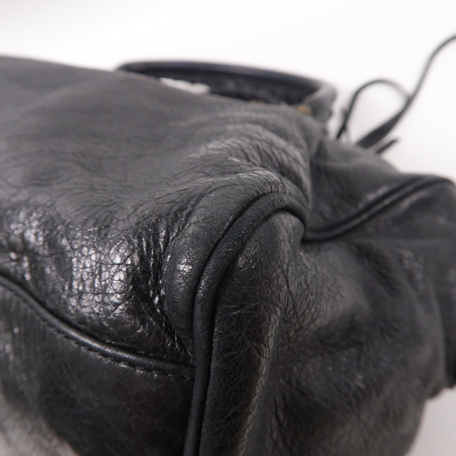 BALENCIAGA 羊皮皮革Twiggy手挽肩背兩用袋黑色