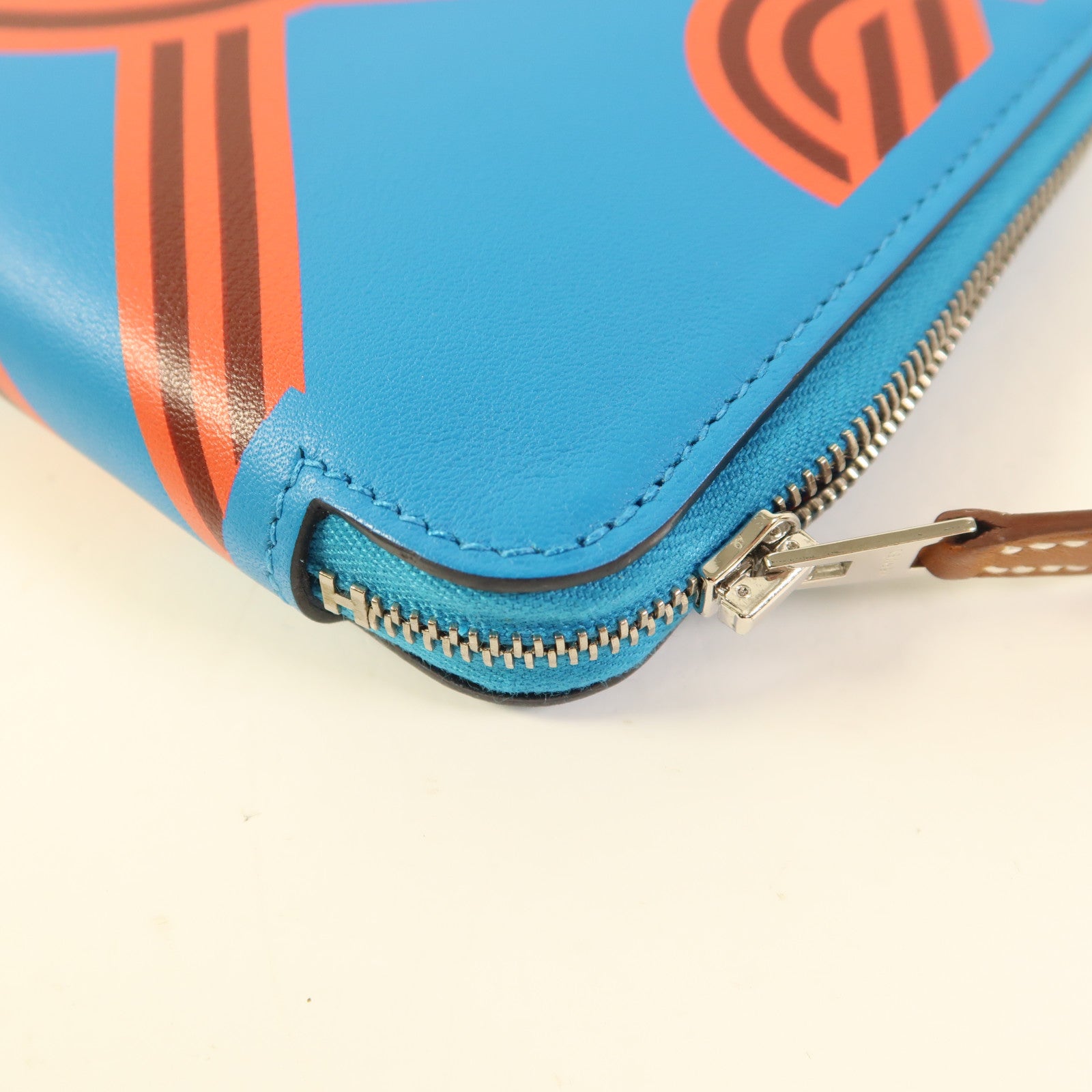 HERMES Swift皮革Silk In Noeuds Marins長錢包