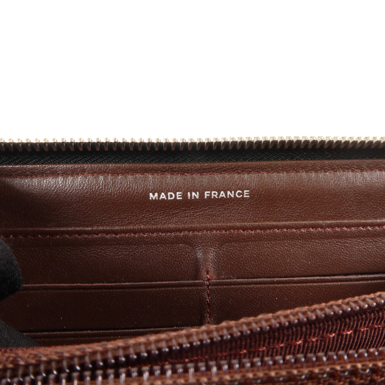 CHANEL 羊皮皮革Long Round Wallet長錢包