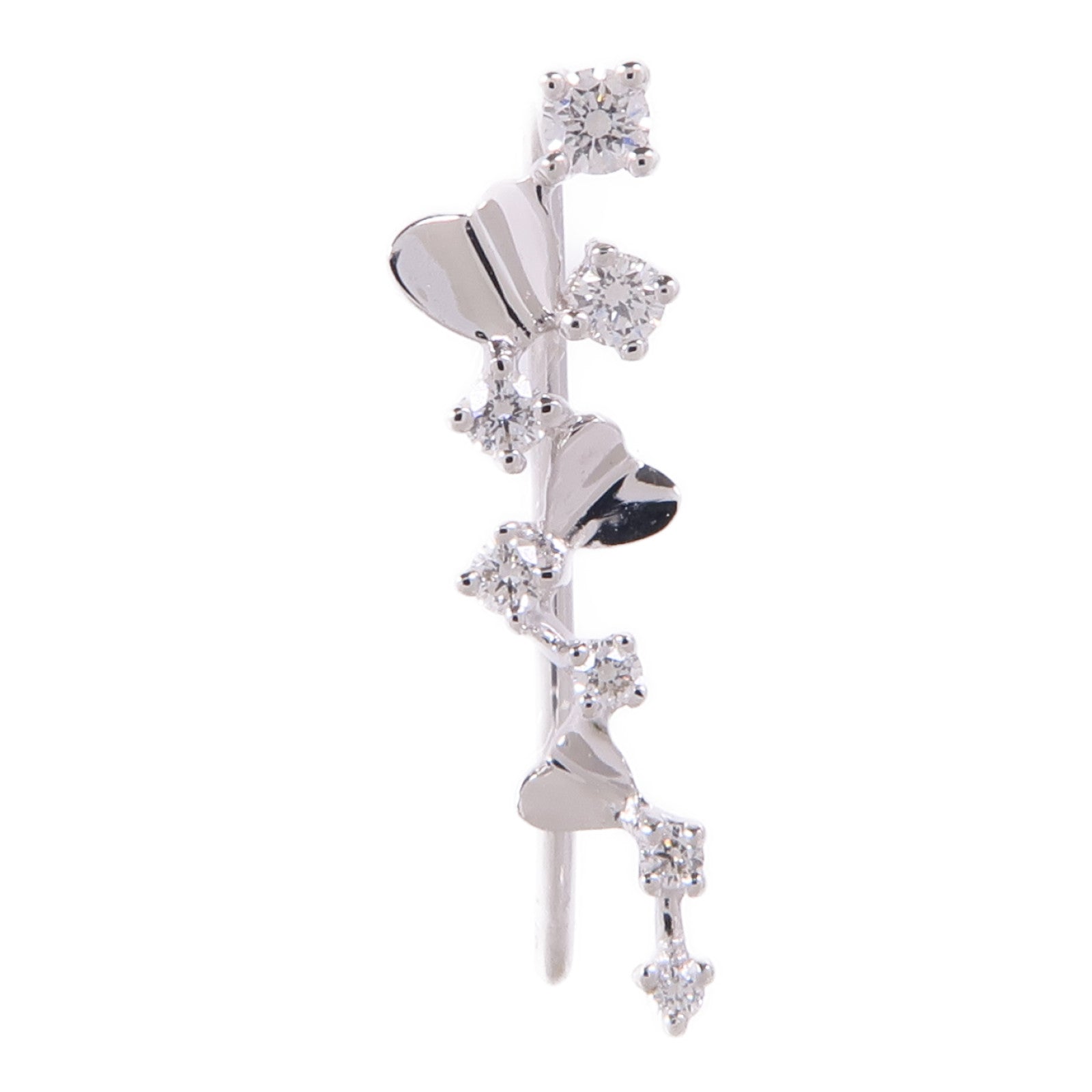 JEWELRY 18K白金Single Diamond Earring鑽石耳環