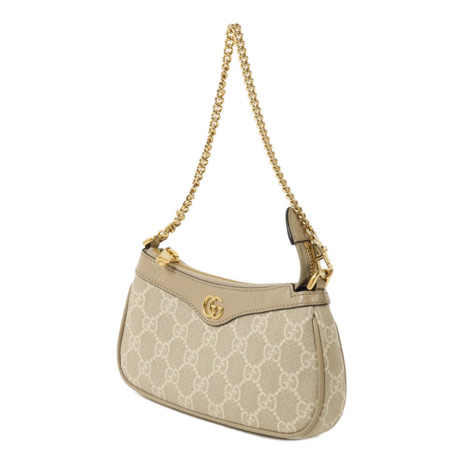 GUCCI 塗層帆布Ophidia Mini Bag鏈帶肩背袋