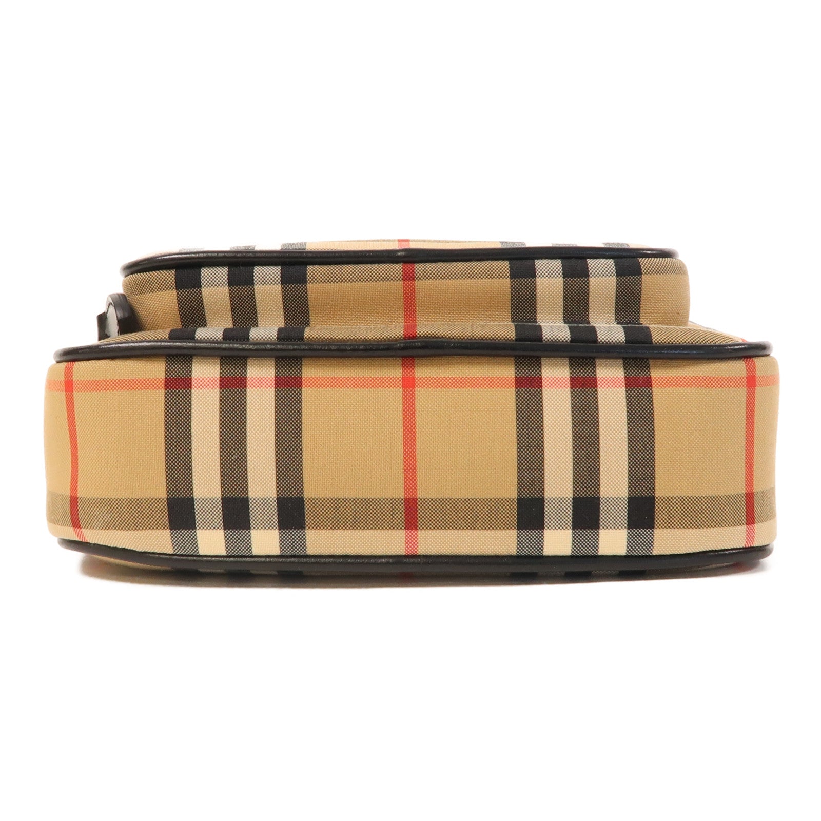 BURBERRY 帆布Shoulder Bag金扣鏈帶肩背袋啡色