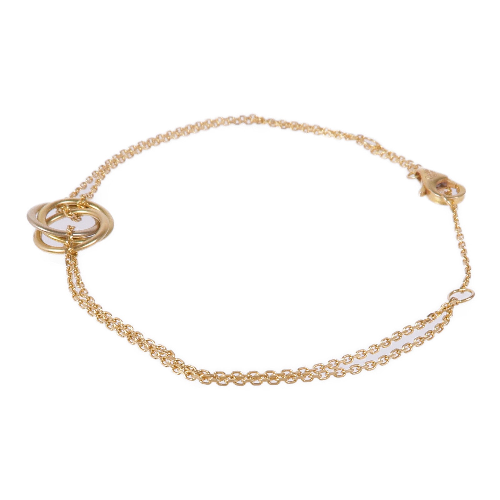 CARTIER 18K黃金/白金/玫瑰金Trinity Bracelet手鏈