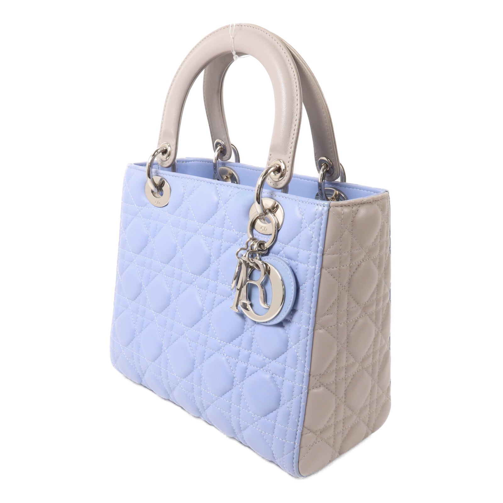 Dior 羊皮皮革Lady Dior Medium手挽肩背兩用袋