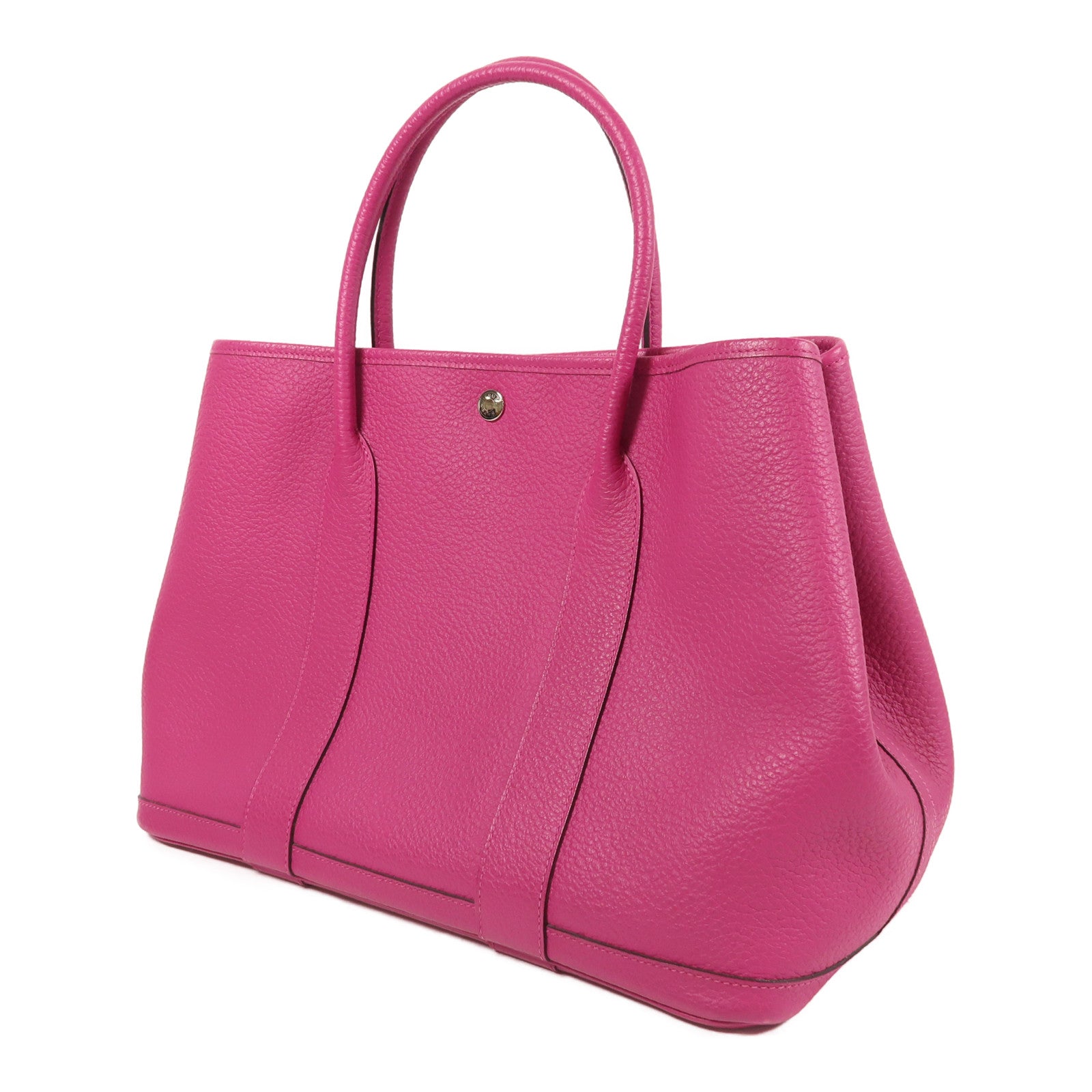 HERMES Negonda皮革Garden Party PM銀扣手挽袋