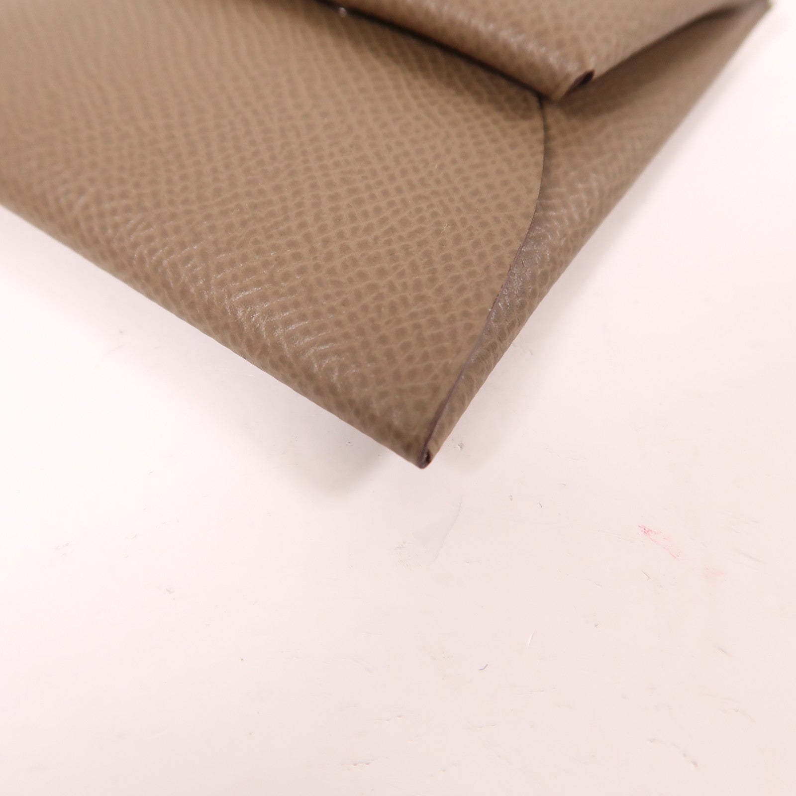 HERMES Epsom皮革Bastia Change Purse銀扣零錢包
