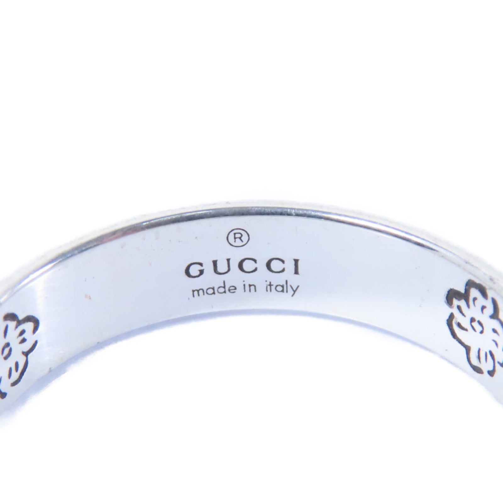GUCCI 925純銀Blind Of Love Ring戒指銀色US#10