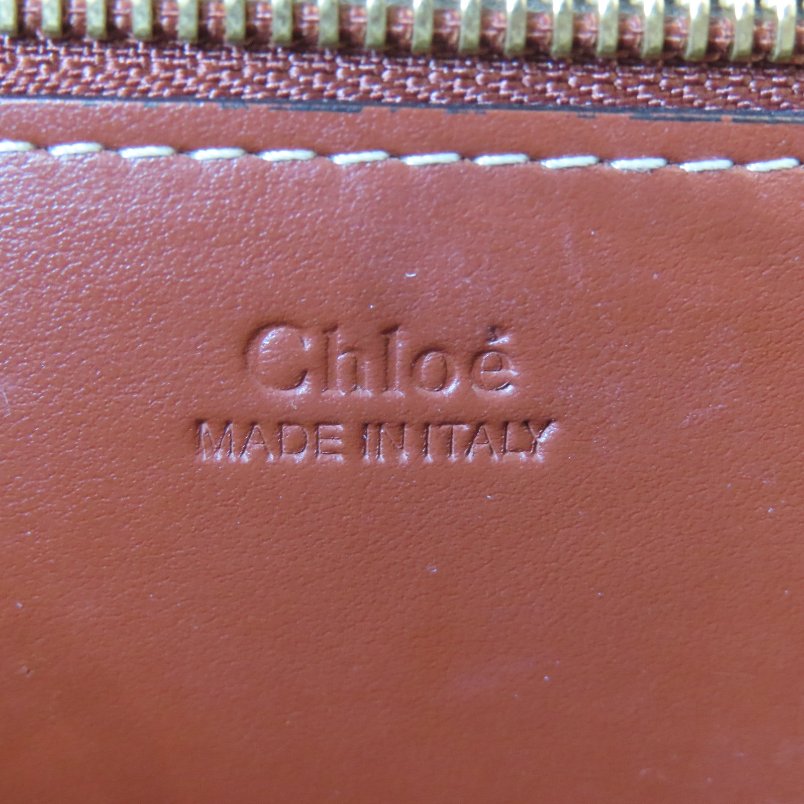 Chloe 聚酯纖維Woody Tote Bag金扣手挽袋啡色