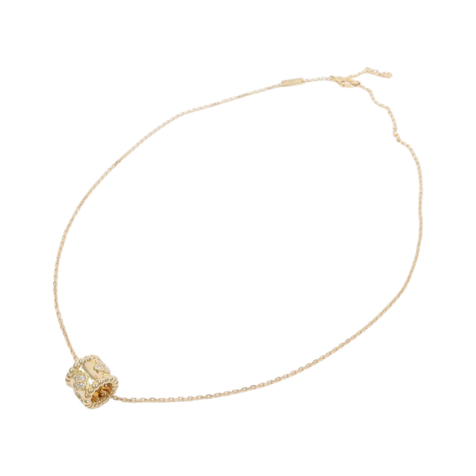 Van Cleef & Arpels 18K黃金Perlee Clovers Pendant鑽石項鍊