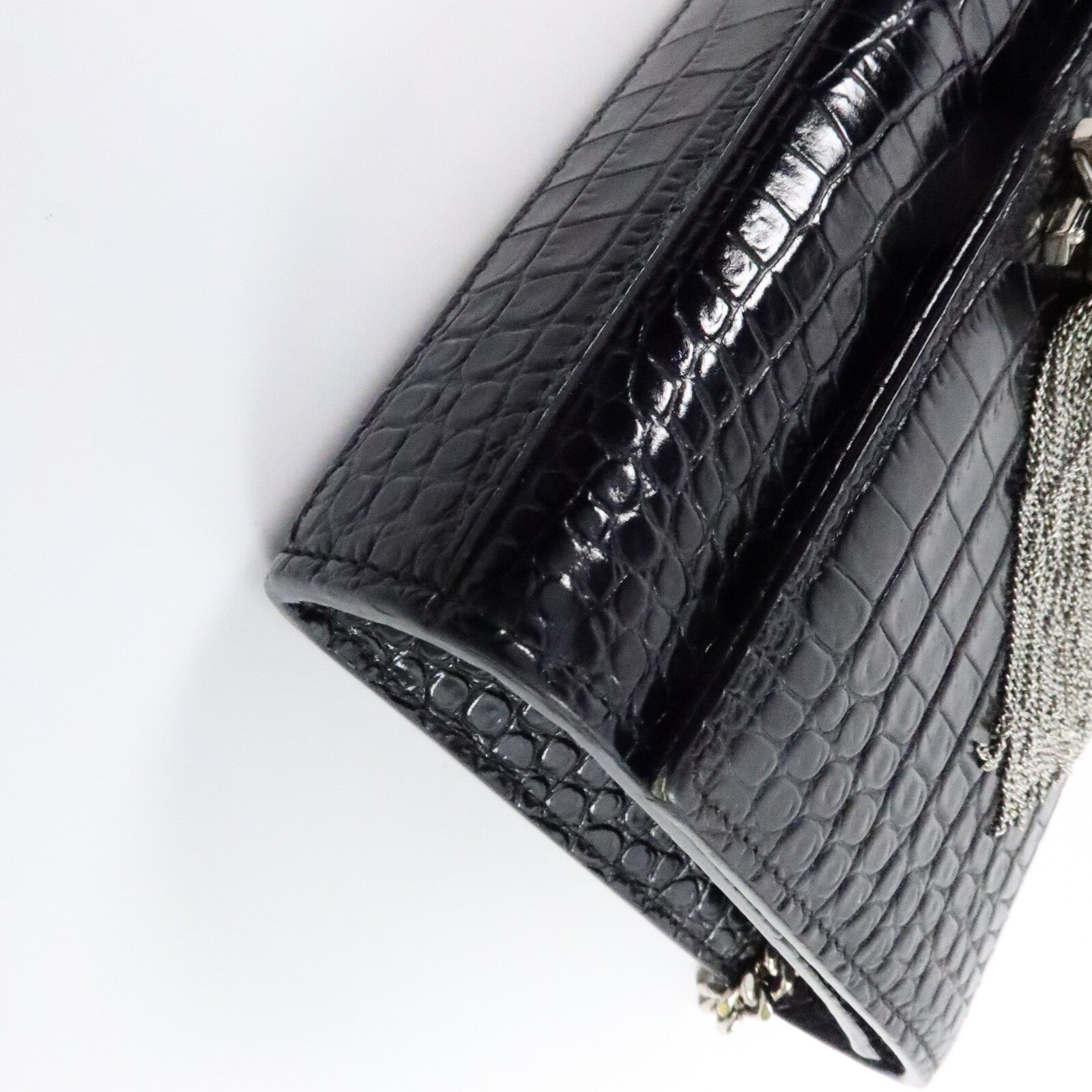 YVES SAINT LAURENT 牛皮皮革Kate Small鏈帶肩背袋
