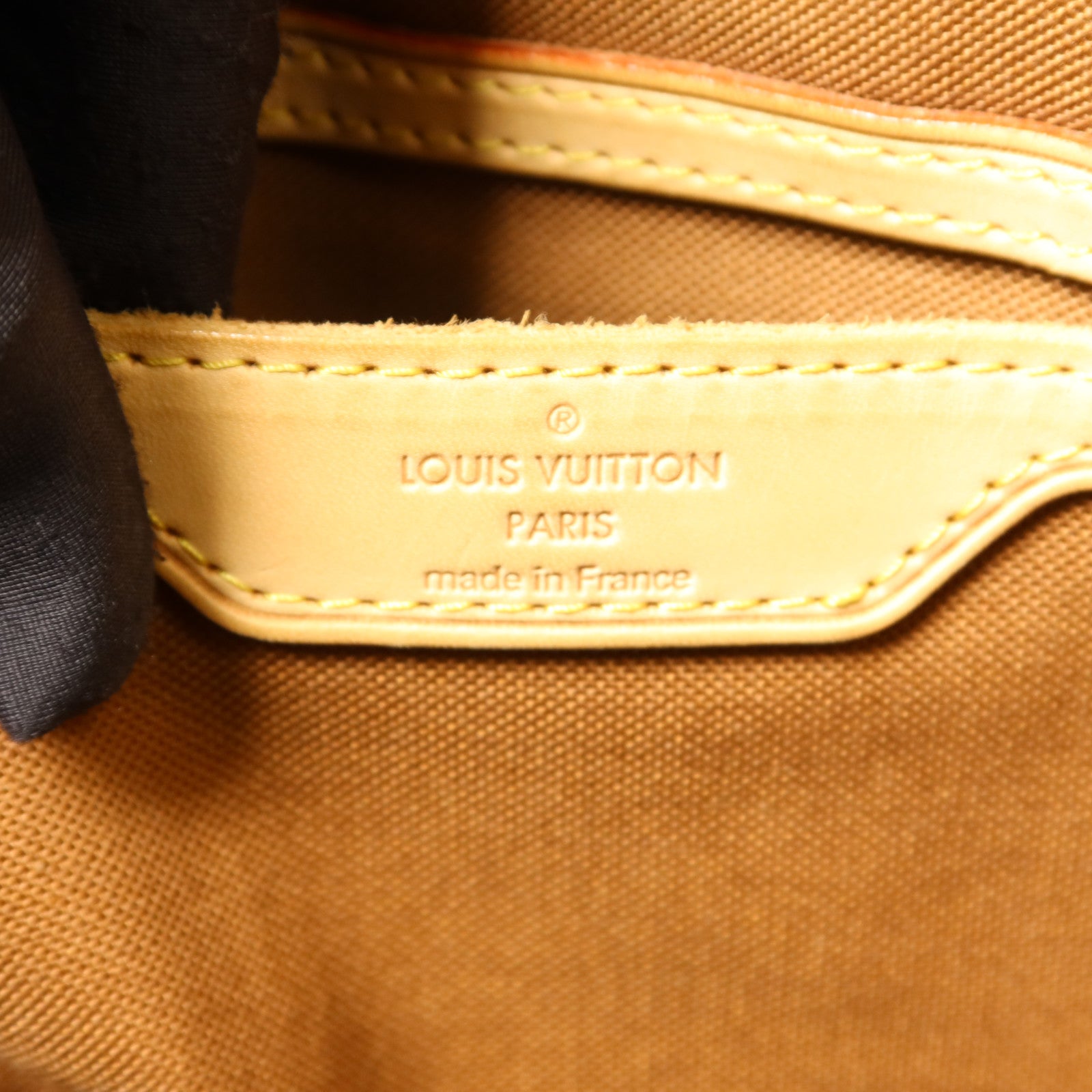 LOUIS VUITTON Monogram Palermo GM金扣手挽肩背兩用袋棕色