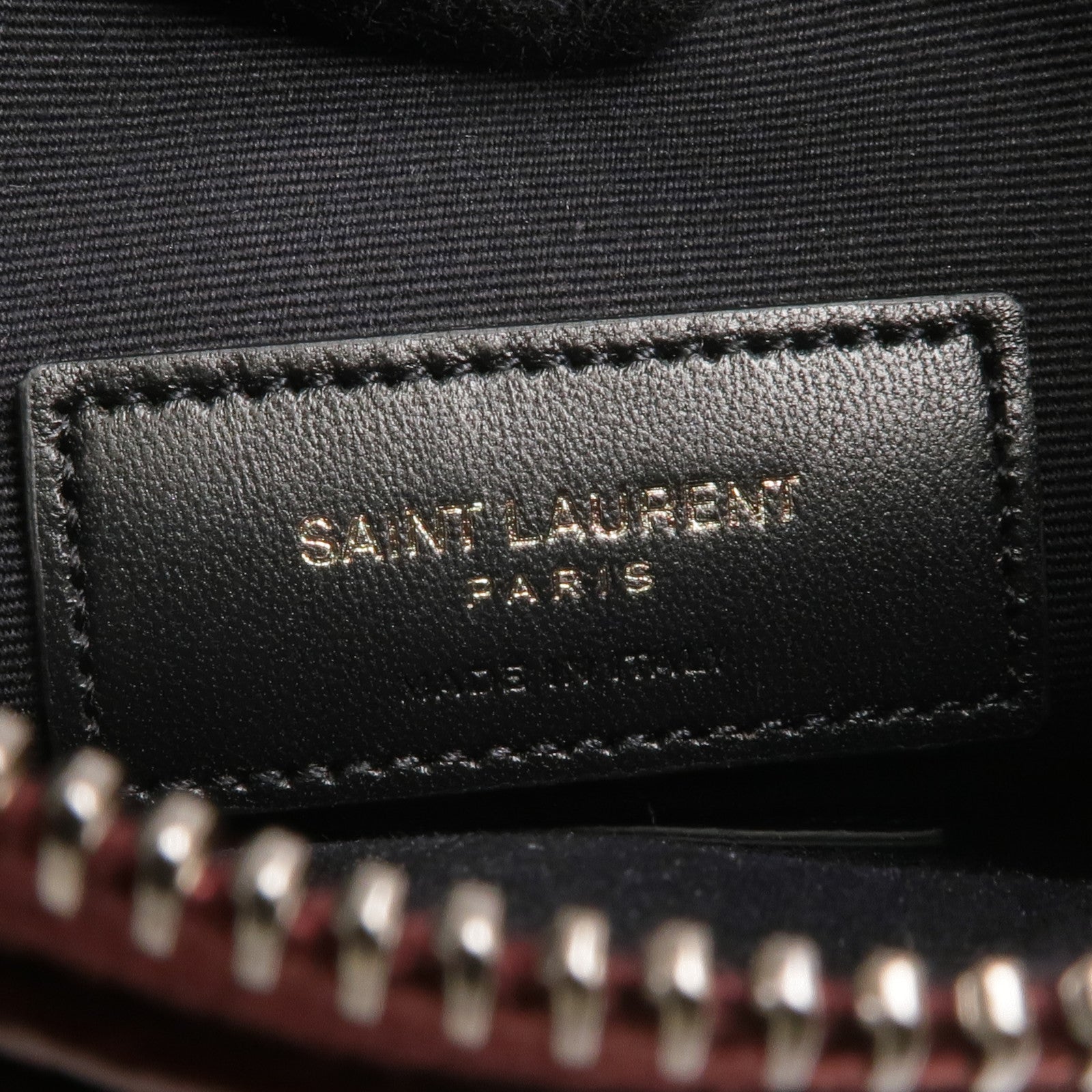SAINT LAURENT 牛皮皮革Niki Ville銀扣手拿包