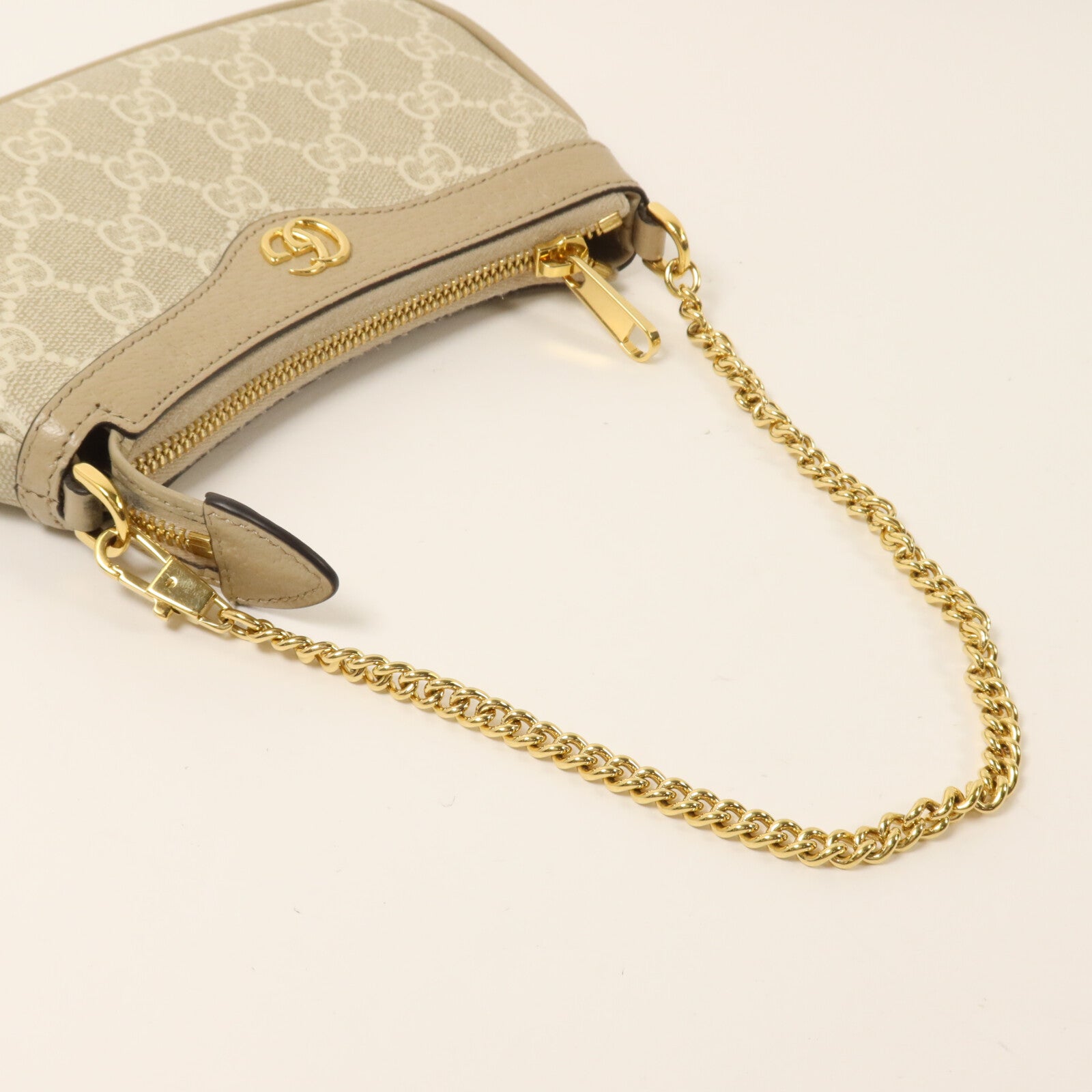 GUCCI 塗層帆布Ophidia Mini Bag鏈帶肩背袋