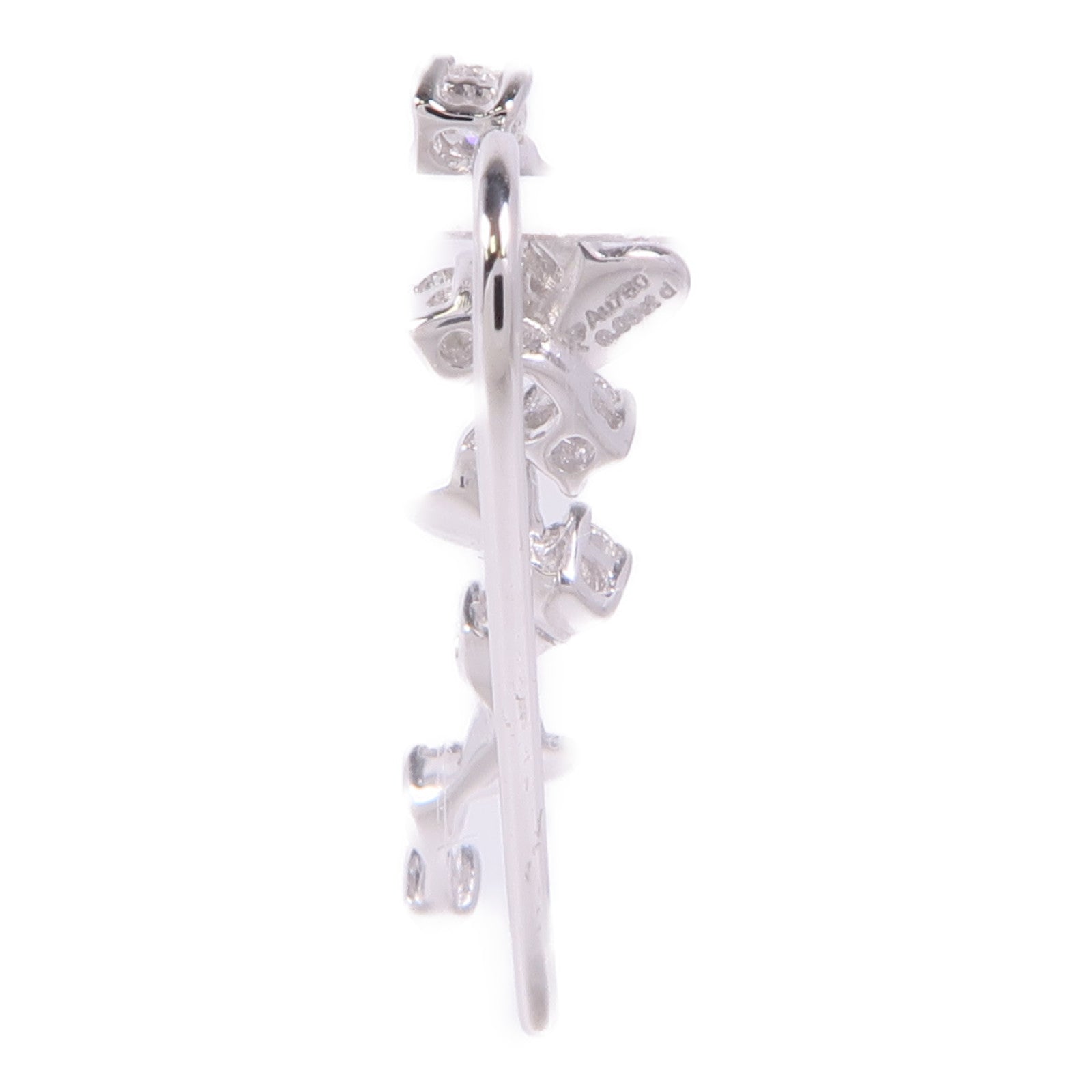 JEWELRY 18K白金Single Diamond Earring鑽石耳環