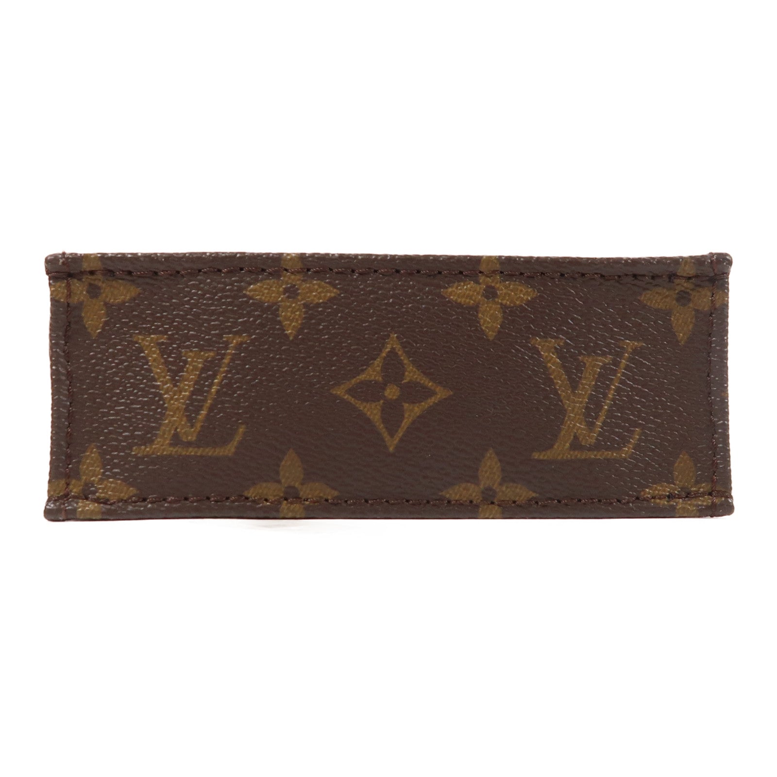 LOUIS VUITTON Monogram Petit Sac Plat金扣手挽肩背兩用袋
