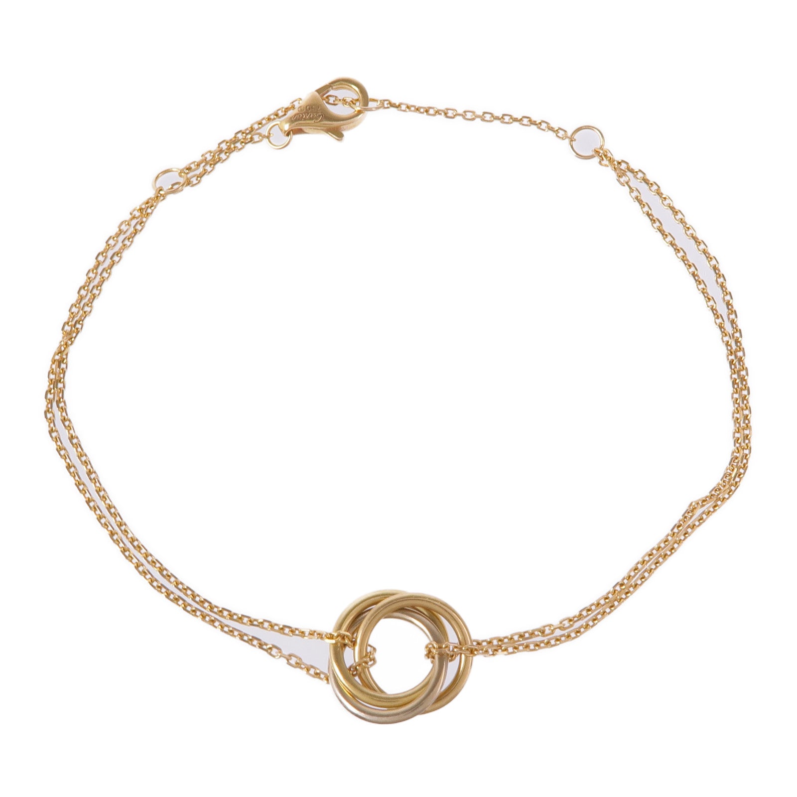 CARTIER 【激減優惠】18K黃金/白金/玫瑰金Trinity Bracelet手鏈