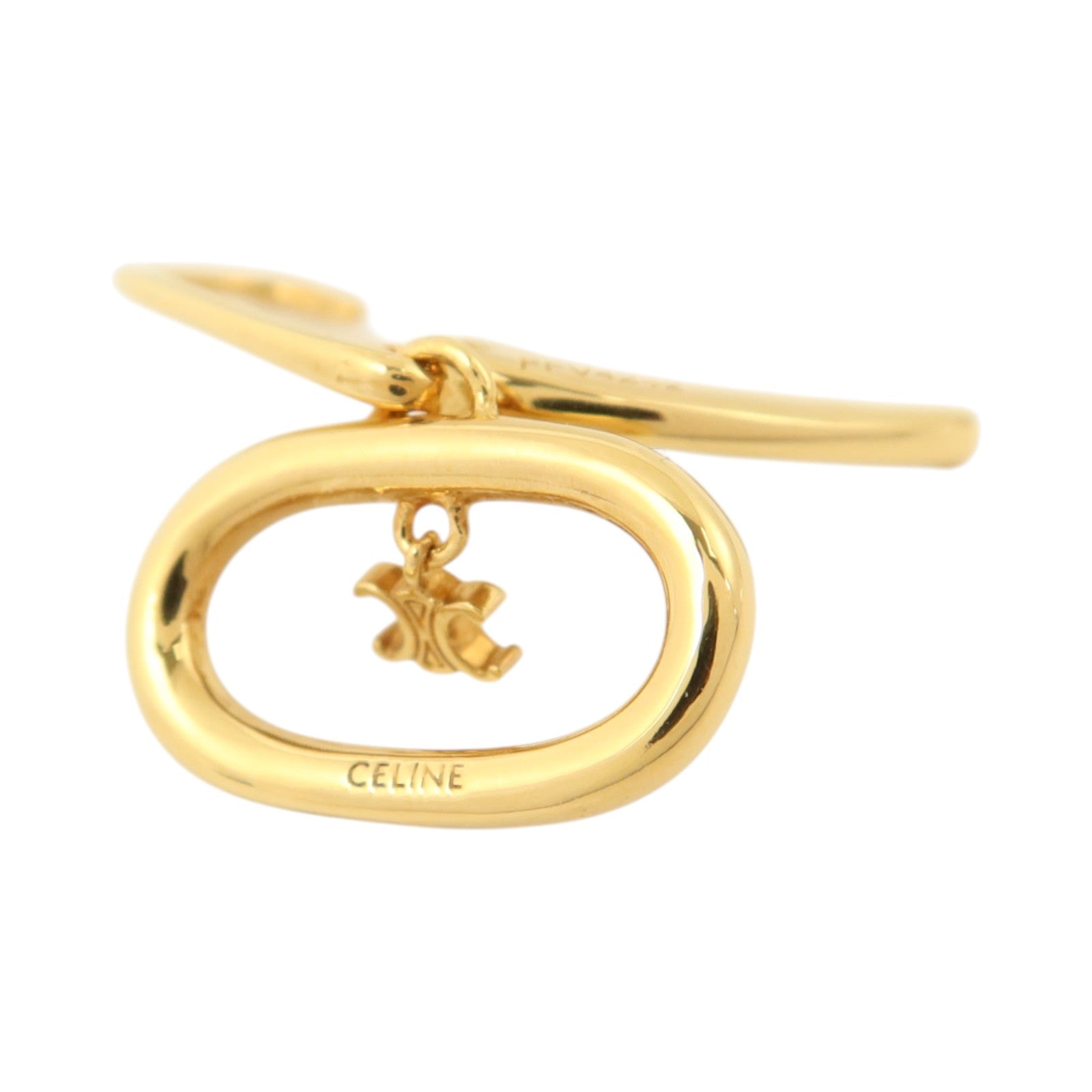 CELINE 黄銅Triomphe Mobile Earrings耳環