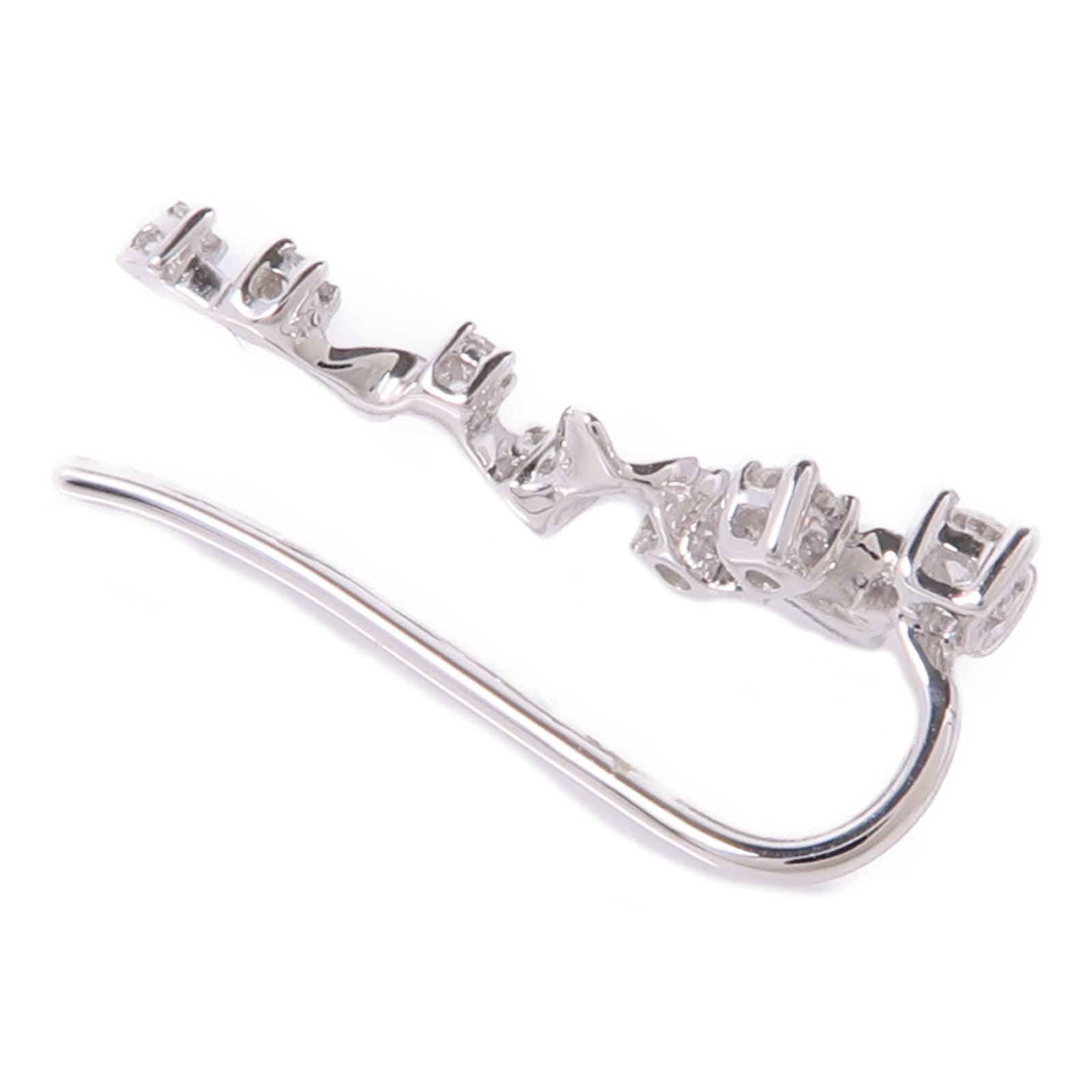 JEWELRY 18K白金Single Diamond Earring鑽石耳環