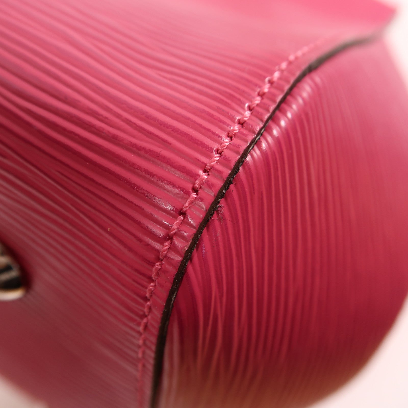 LOUIS VUITTON Epi Marly銀扣手挽肩背兩用袋粉紅色