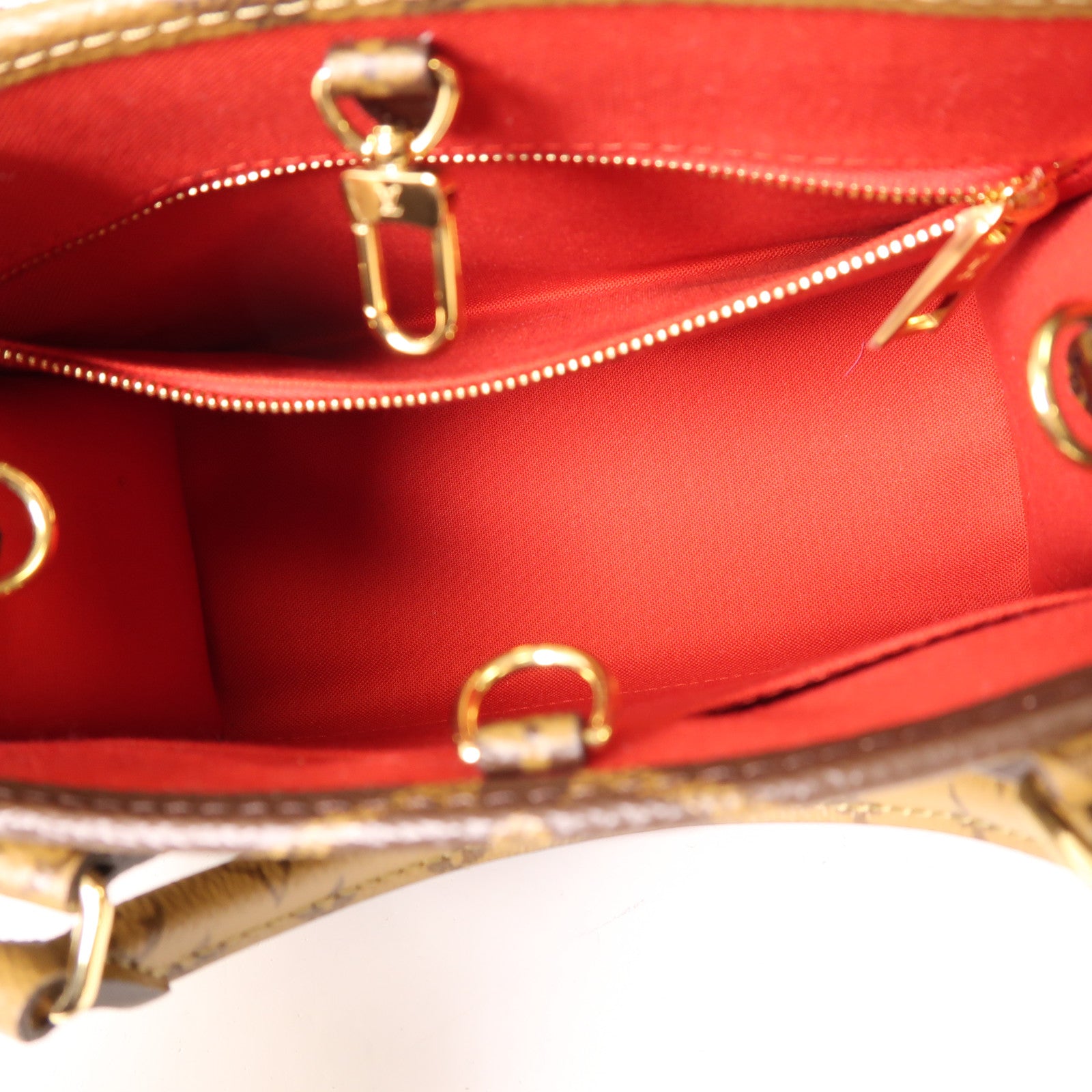 LOUIS VUITTON Monogram Giant OnTheGo PM金扣手挽肩背兩用袋棕色