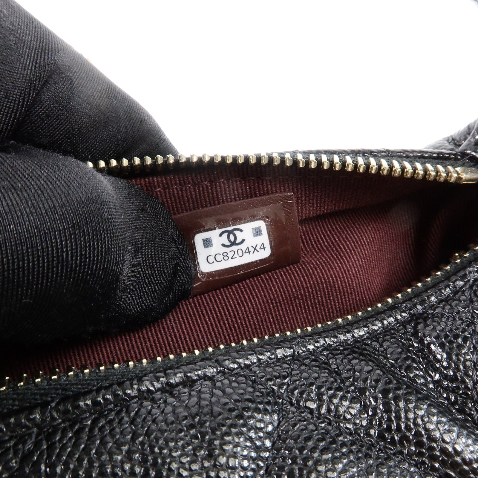 CHANEL 牛皮皮革Mini Hobo手挽肩背兩用袋