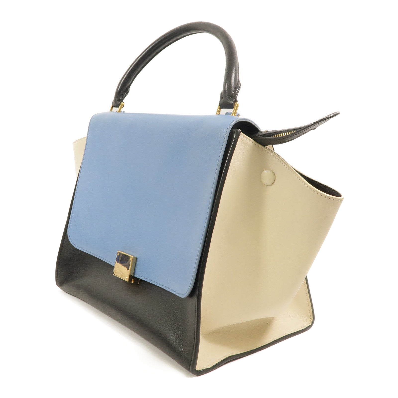 CELINE 牛皮皮革Trapeze手挽肩背兩用袋