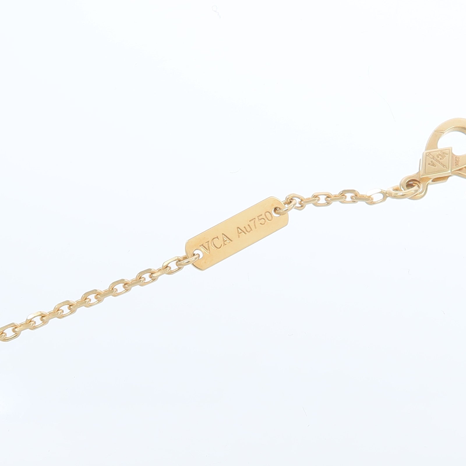 Van Cleef & Arpels 18K黃金Perlee Clovers Pendant鑽石項鍊