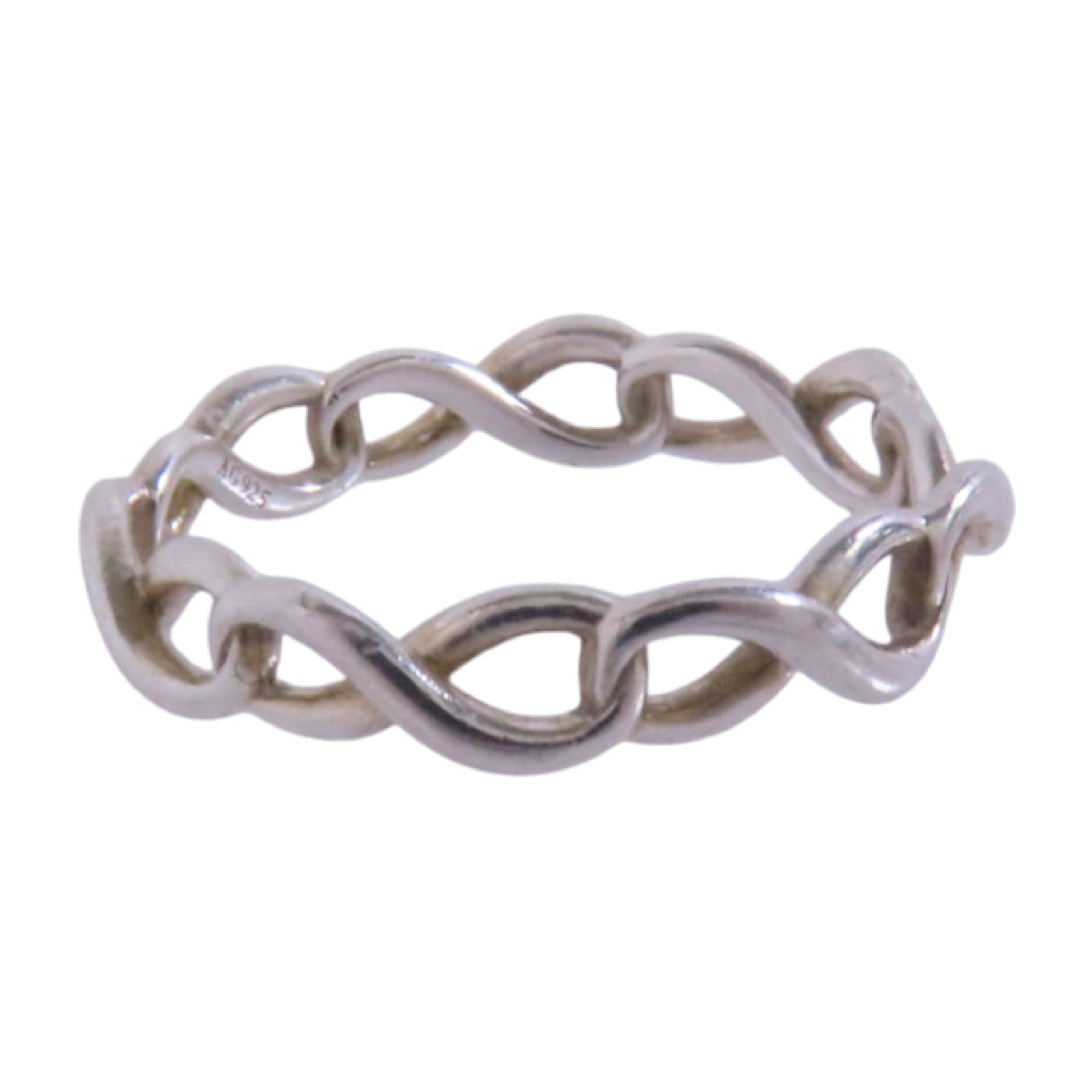 TIFFANY＆CO 925純銀Infinity Ring戒指US#3.75