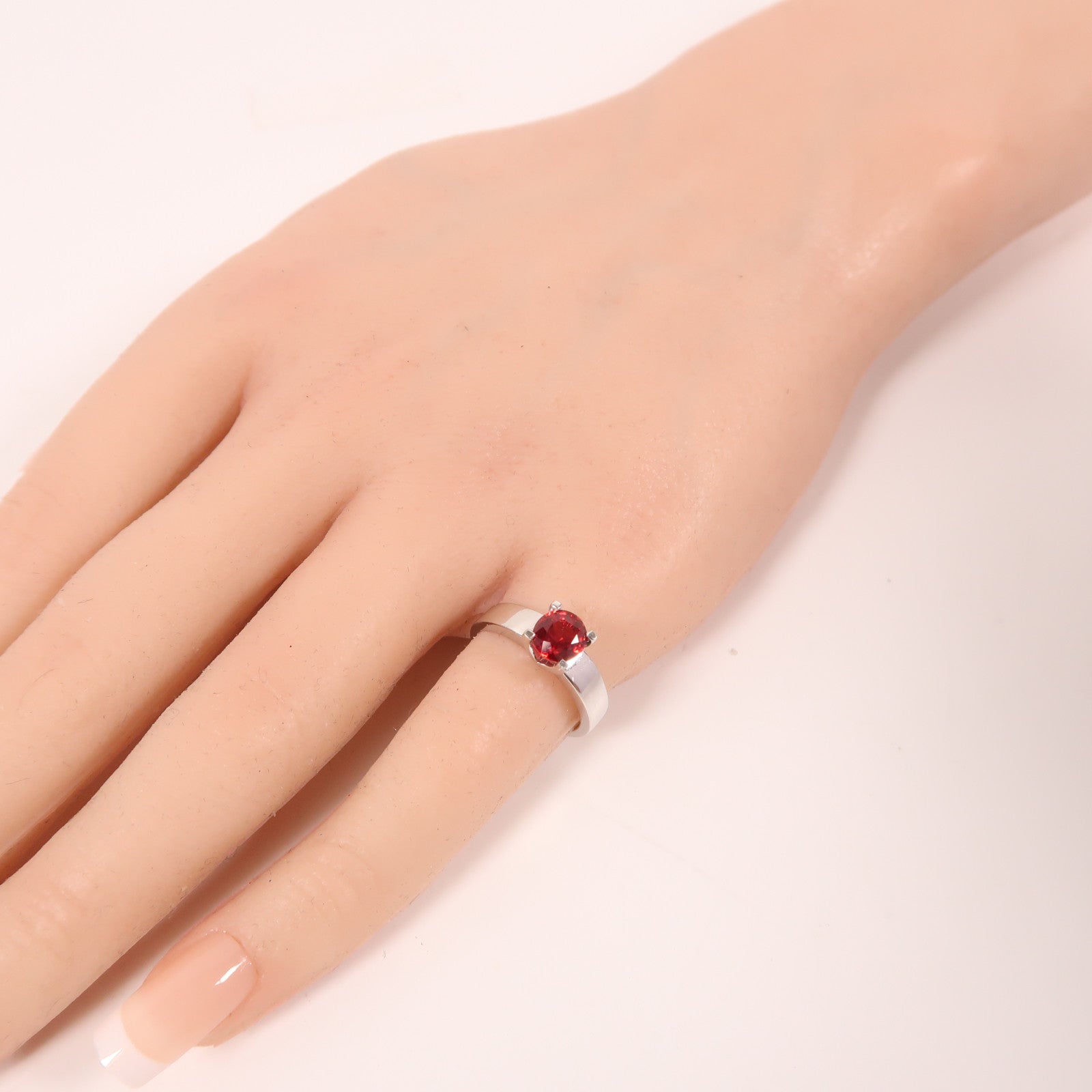 JEWELRY 【激減優惠】18K白金Topaz Ring1.06ct拓帕石戒指US#4.75