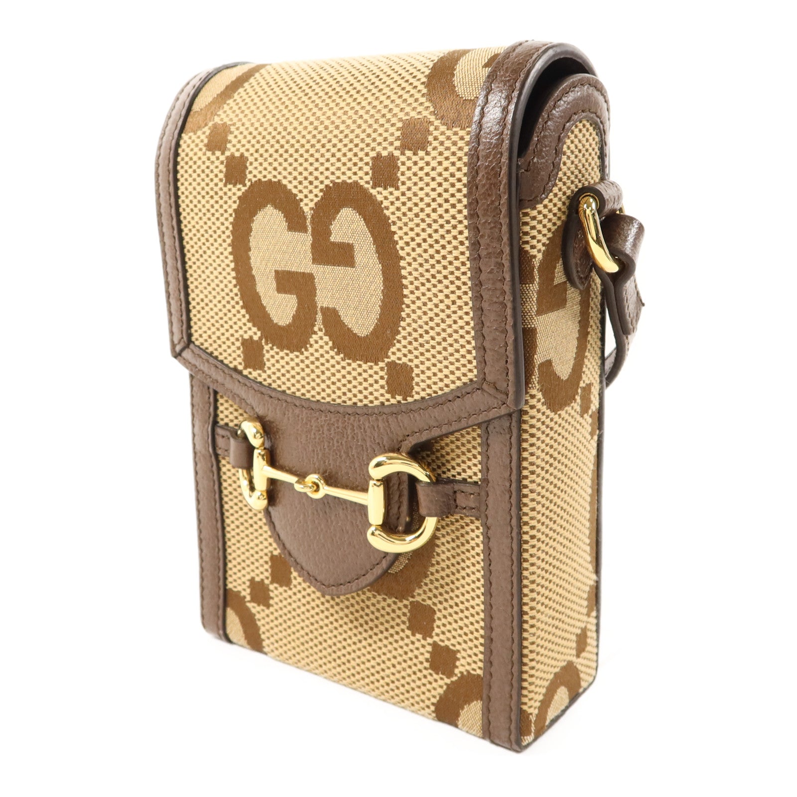 GUCCI 帆布1955 Horsebit Mini Shoulder Bag金扣肩背袋