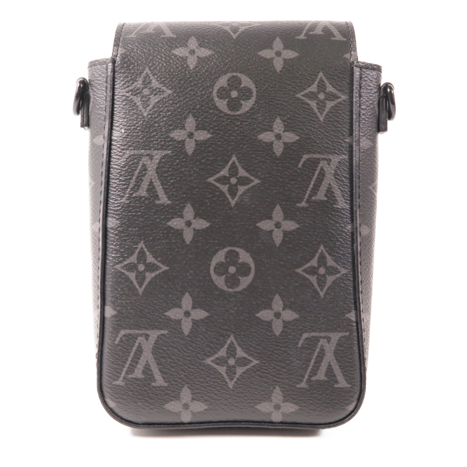 LOUIS VUITTON Monogram Eclipse S-Lock Vertical肩背袋
