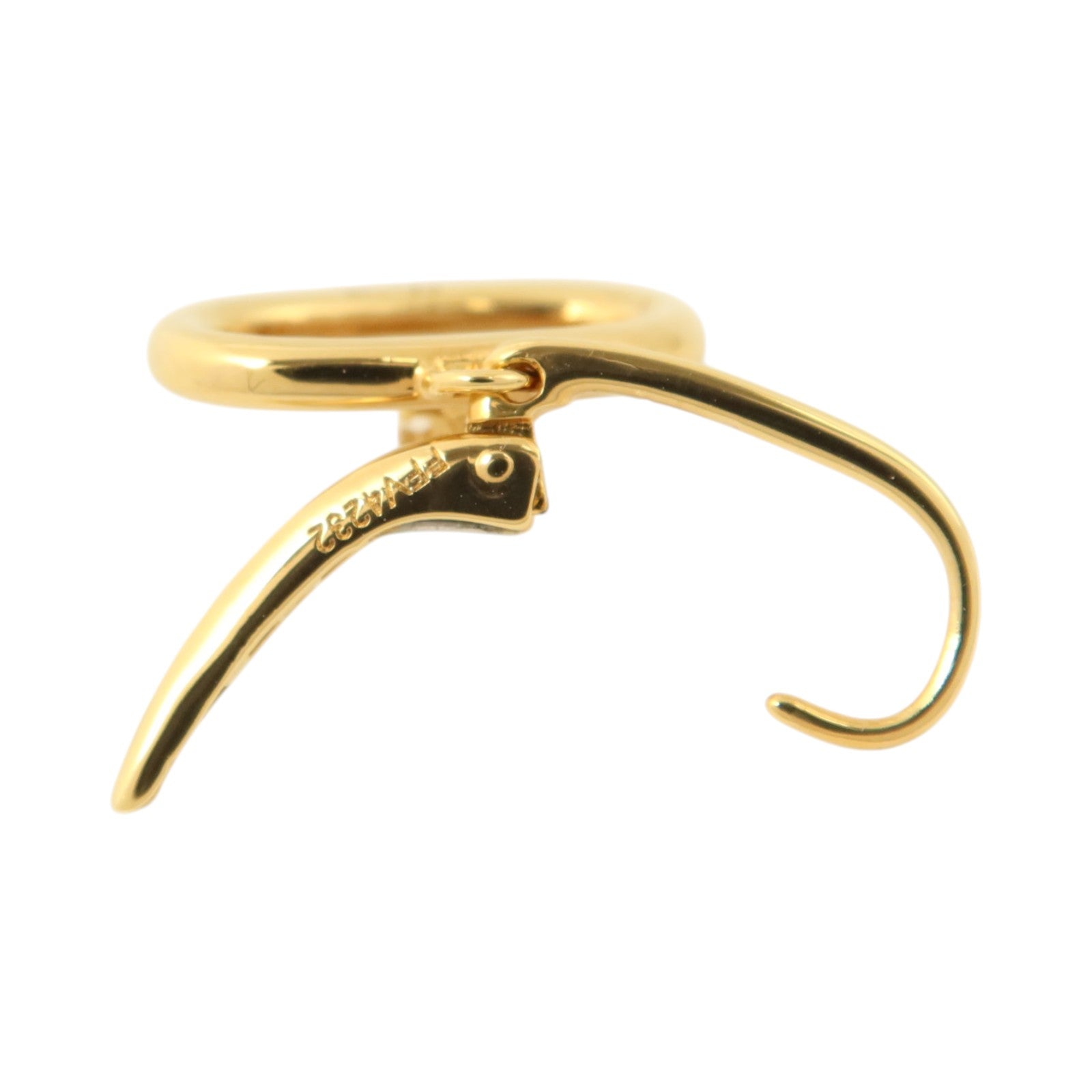 CELINE 黄銅Triomphe Mobile Earrings耳環