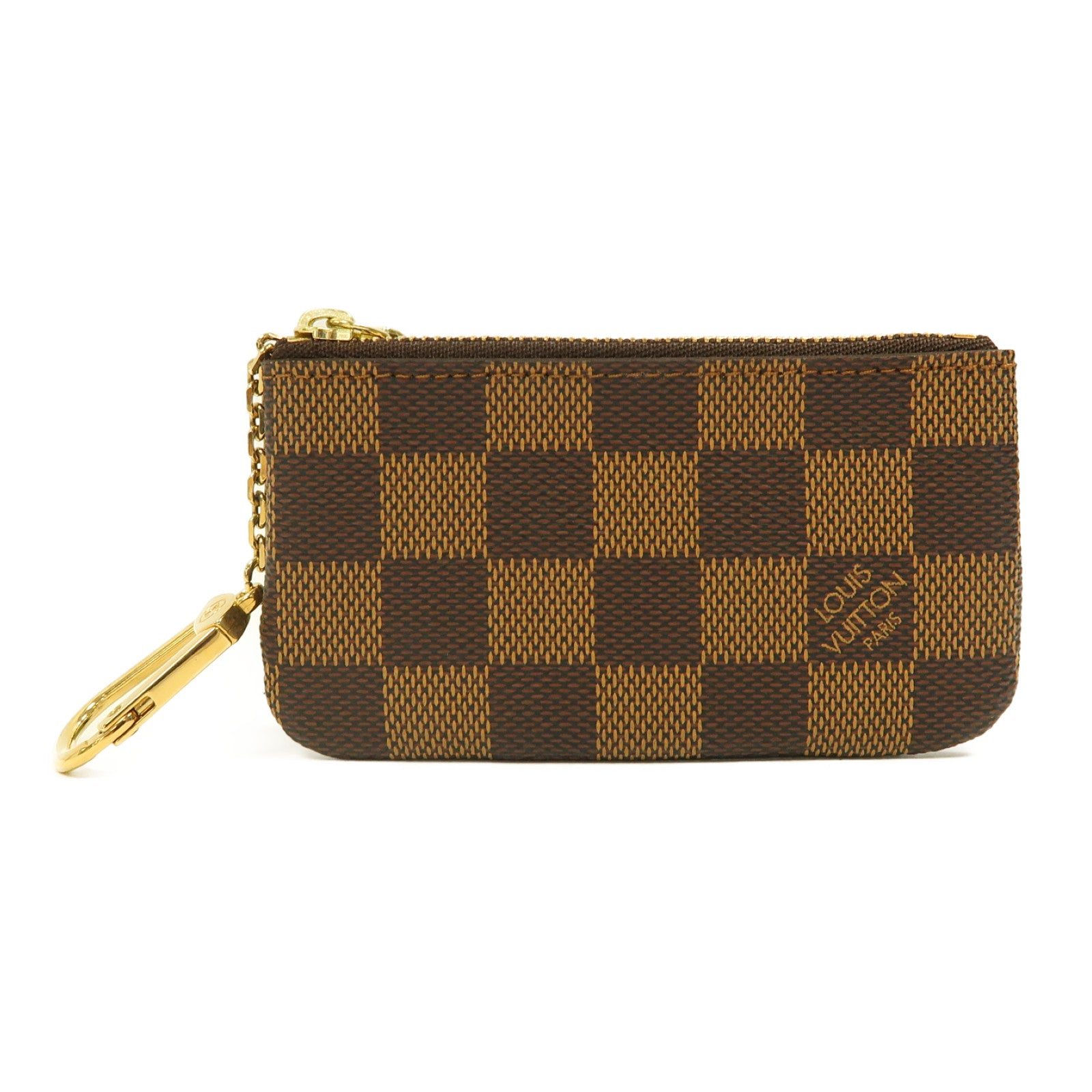 LOUIS VUITTON Damier Key & Coin Case金扣鑰匙零錢包啡色