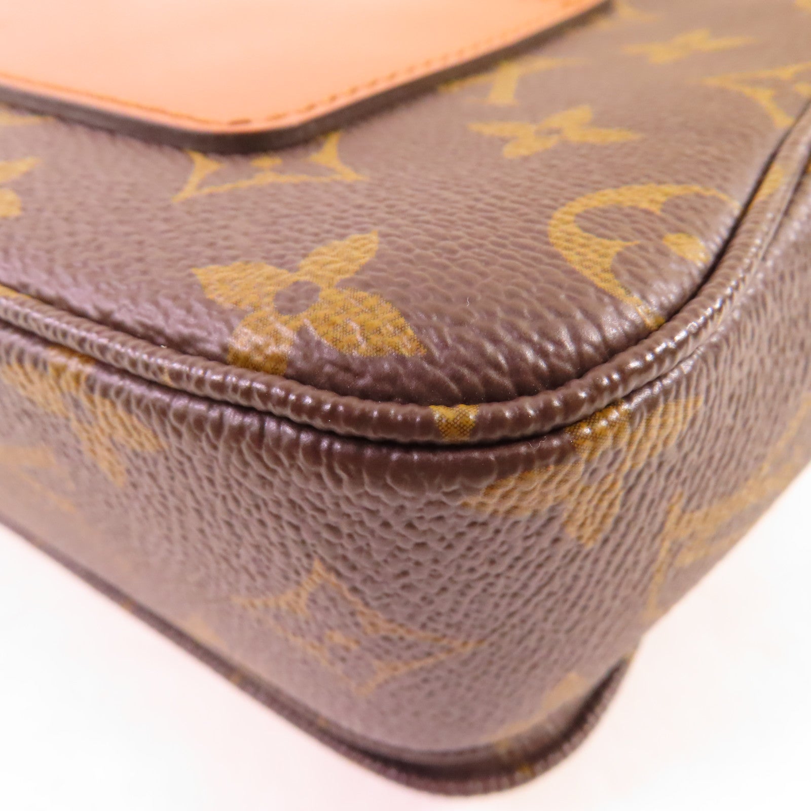 LOUIS VUITTON Monogram Marceau金扣鏈帶肩背袋啡色