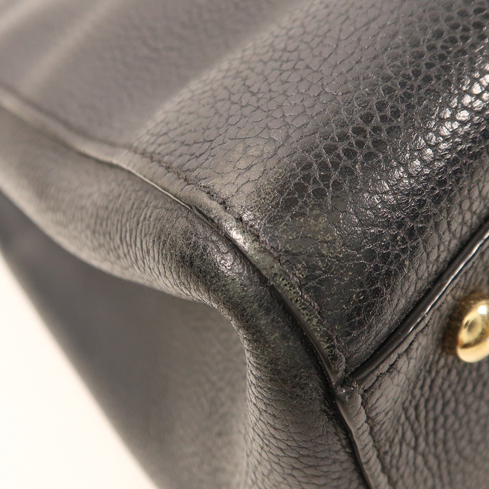 CHANEL 【激減優惠】牛皮皮革2 Way Shoulder Bag金扣手挽肩背兩用袋