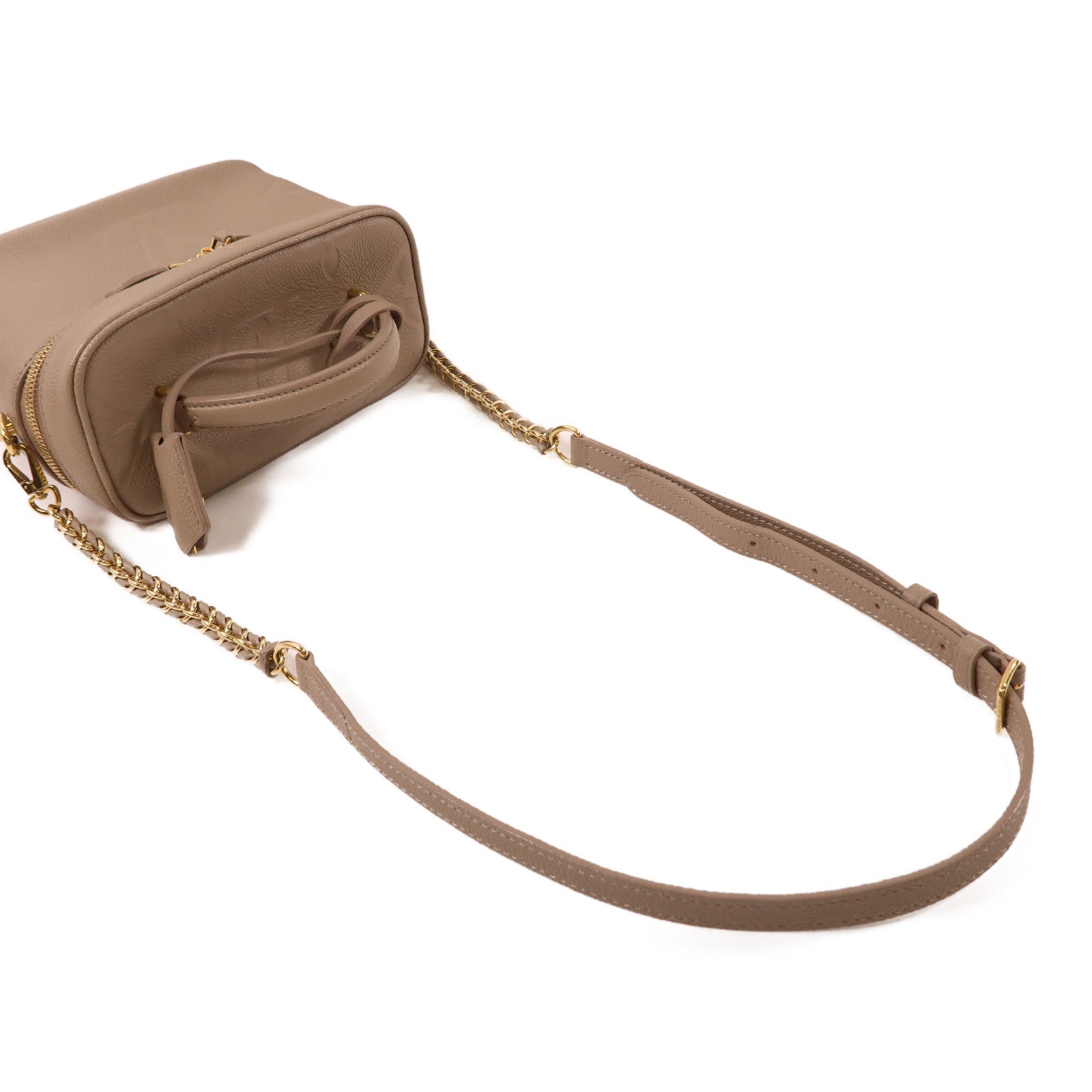 LOUIS VUITTON Monogram Empreinte Vanity PM金扣手挽肩背兩用袋